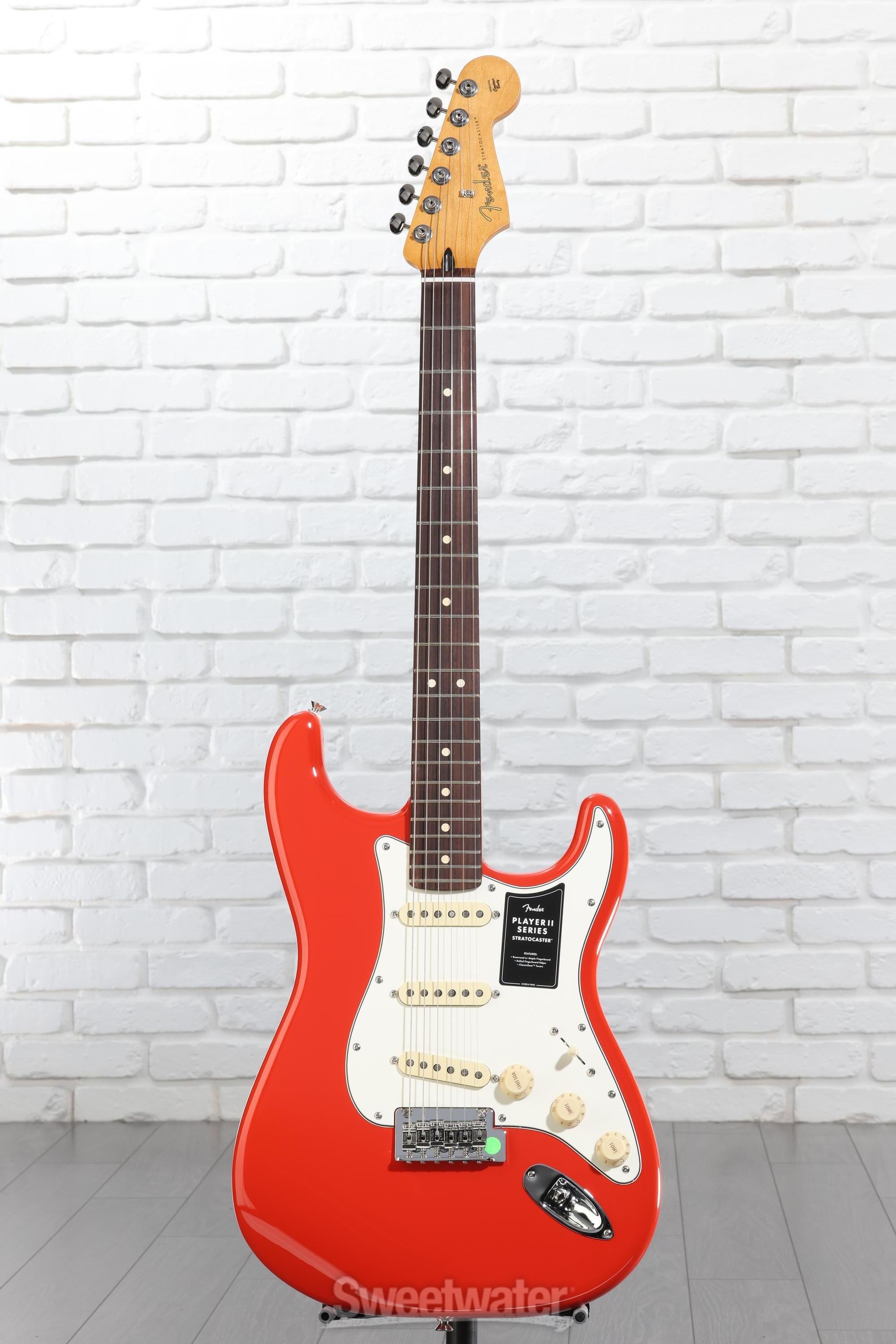 Fender Player II Stratocaster Electric Guitar - Coral Red with