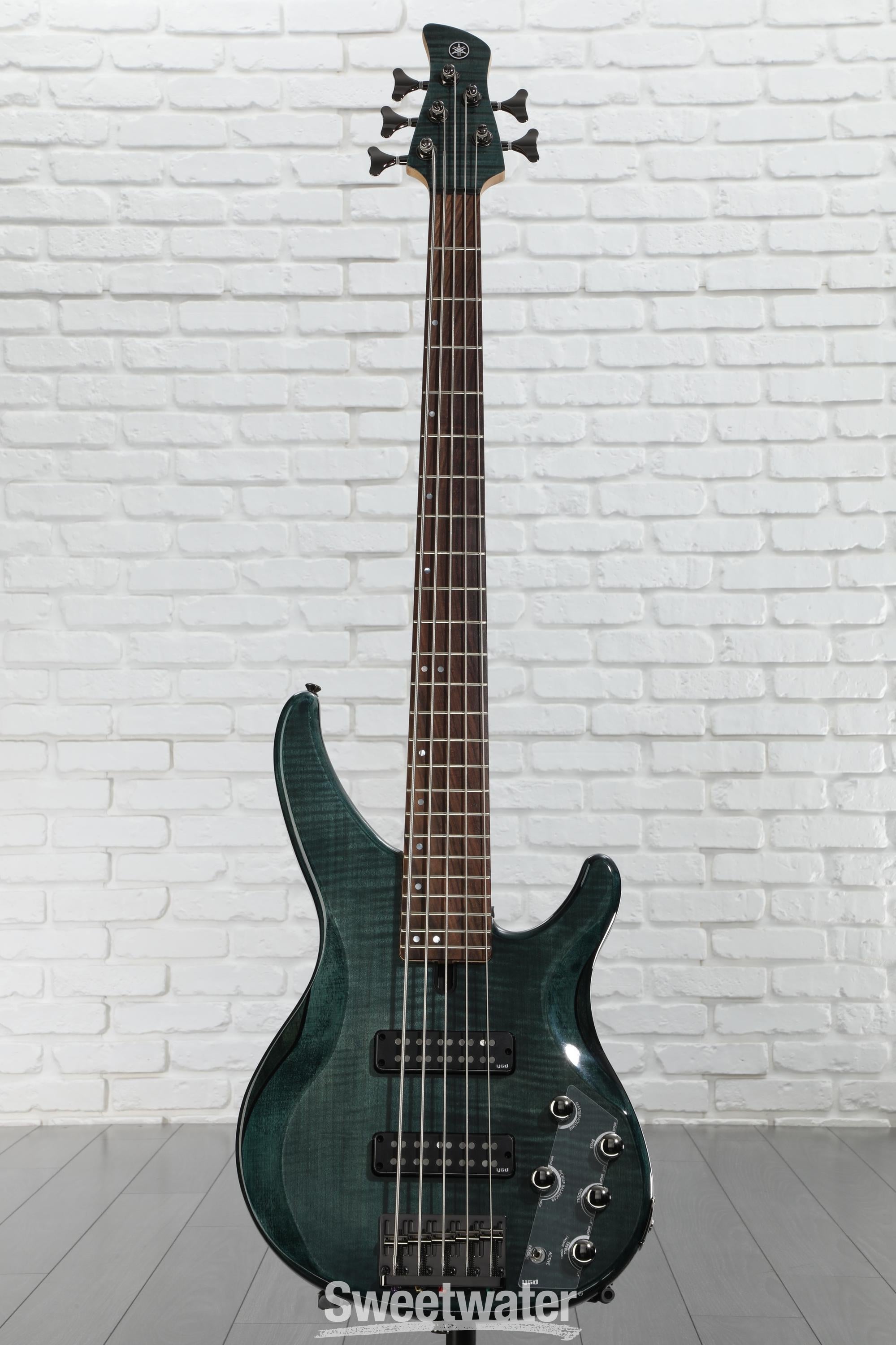 Yamaha TRBX605FM 5-string Bass Guitar - Indigo Blue | Sweetwater