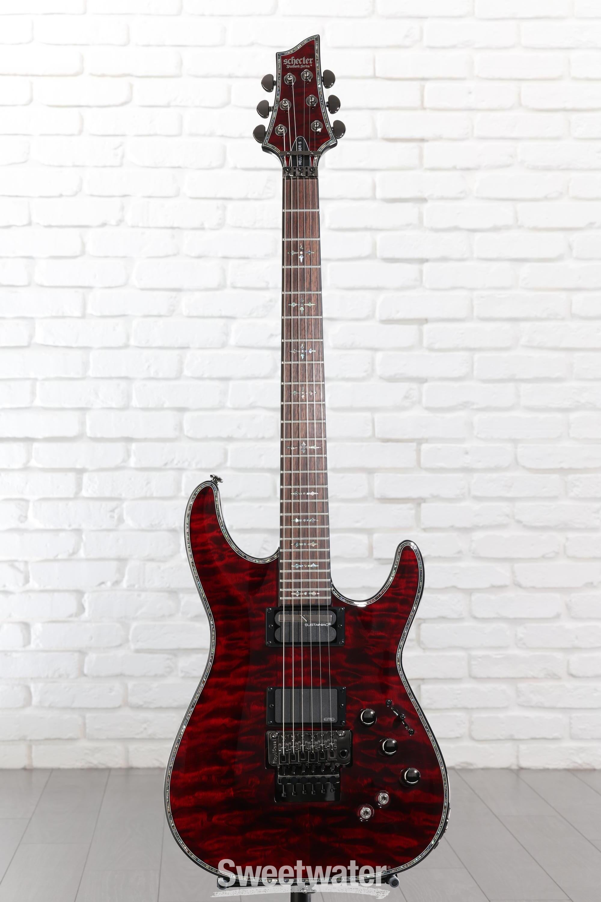 Schecter Hellraiser C-1 FR-S Electric Guitar - Black Cherry
