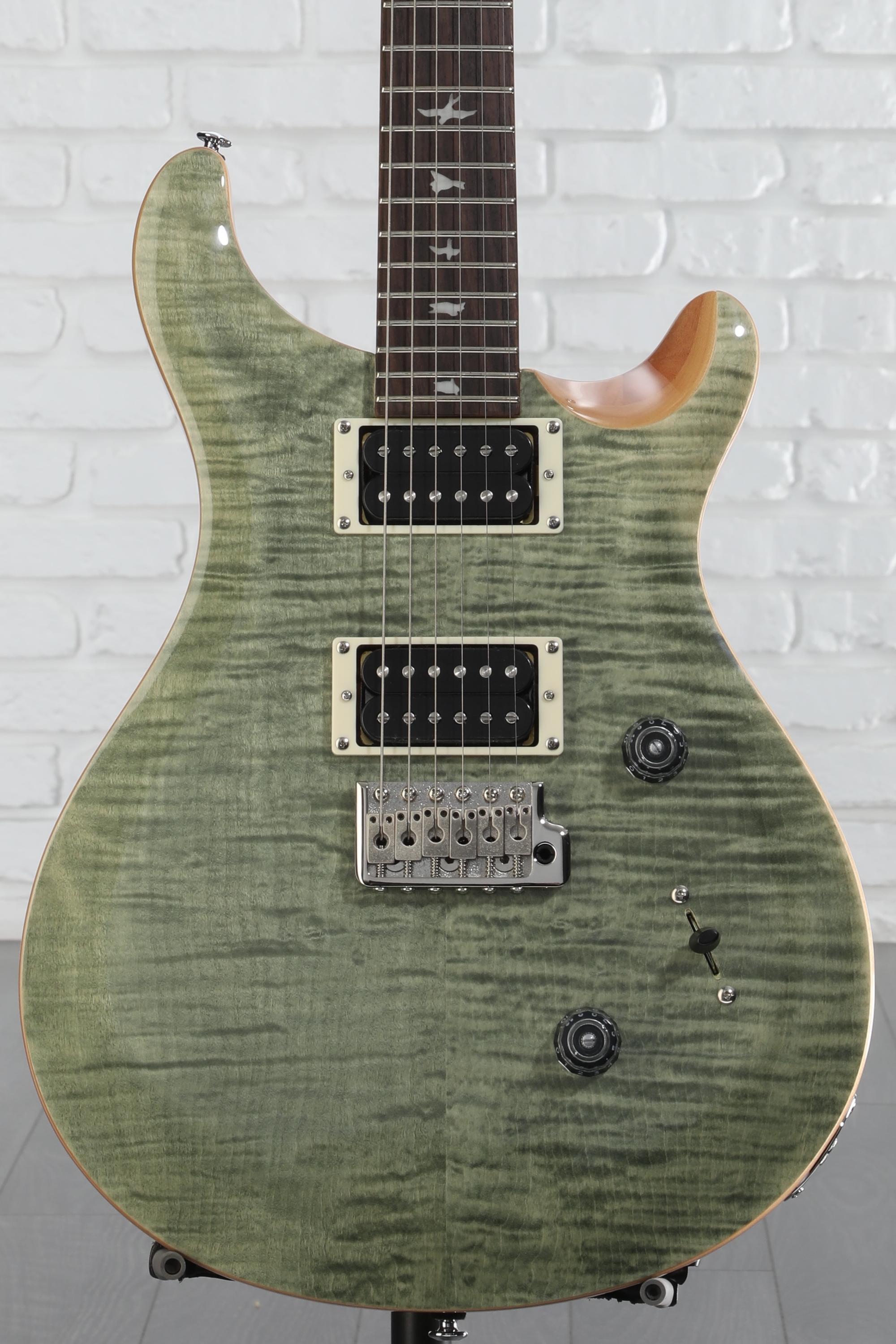 PRS SE Custom 24 Electric Guitar - Trampas Green, Sweetwater