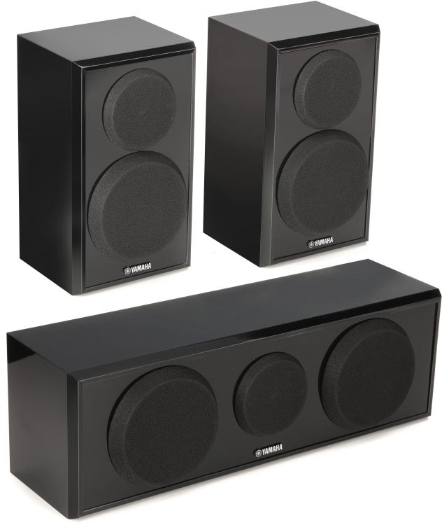 Yamaha NS-P150 Surround Speaker Package Piano Black Sweetwater