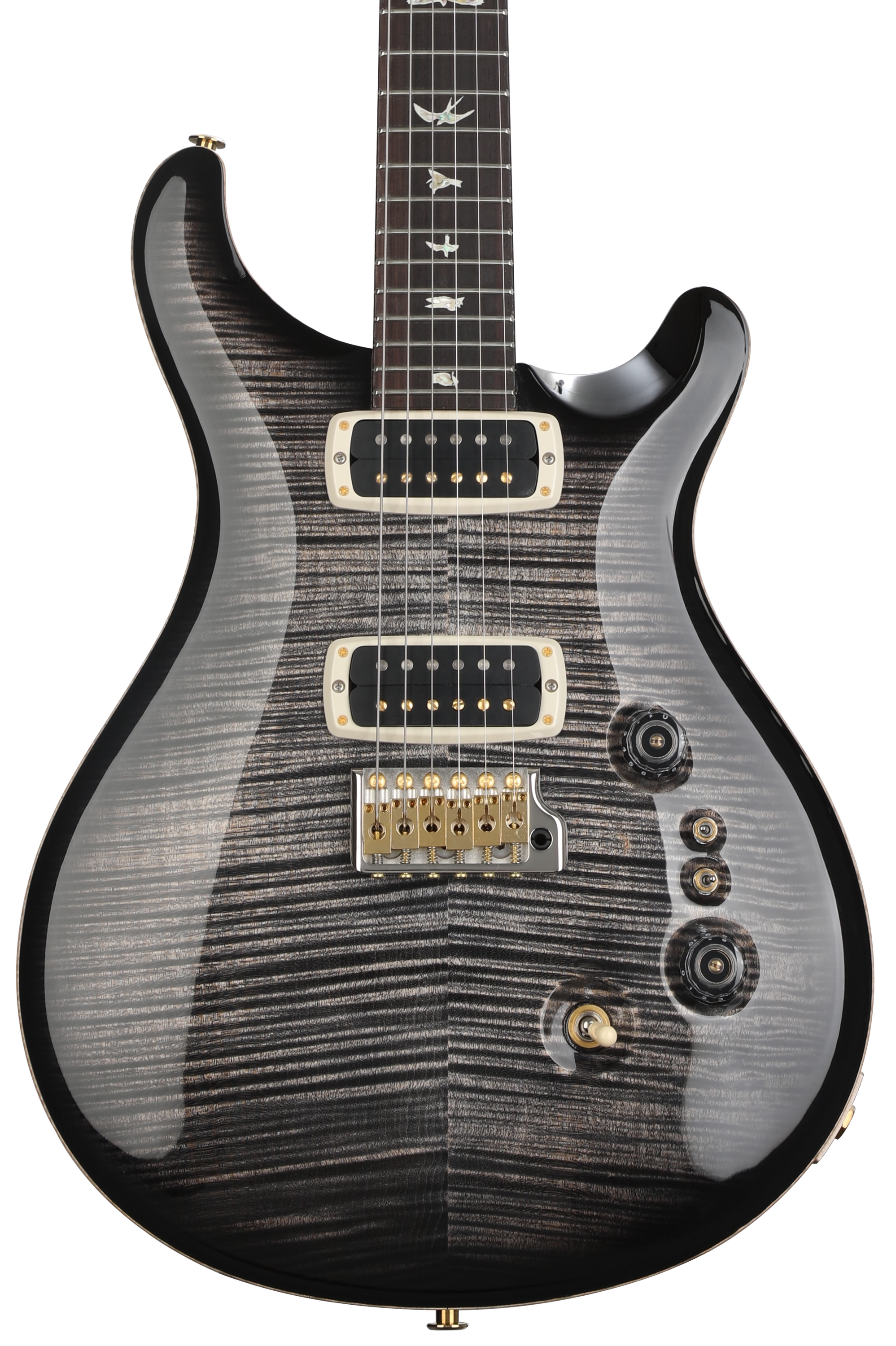 PRS Custom 24-08 10-Top Electric Guitar - Charcoal Burst/Charcoal
