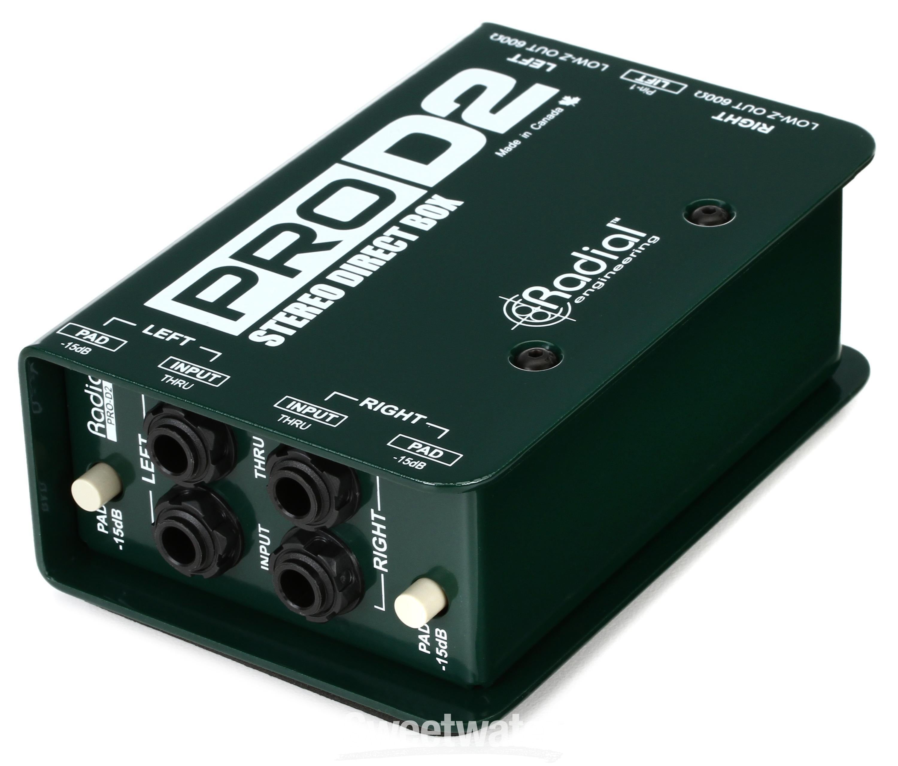 Radial ProD2 2-channel Passive Instrument Direct Box | Sweetwater