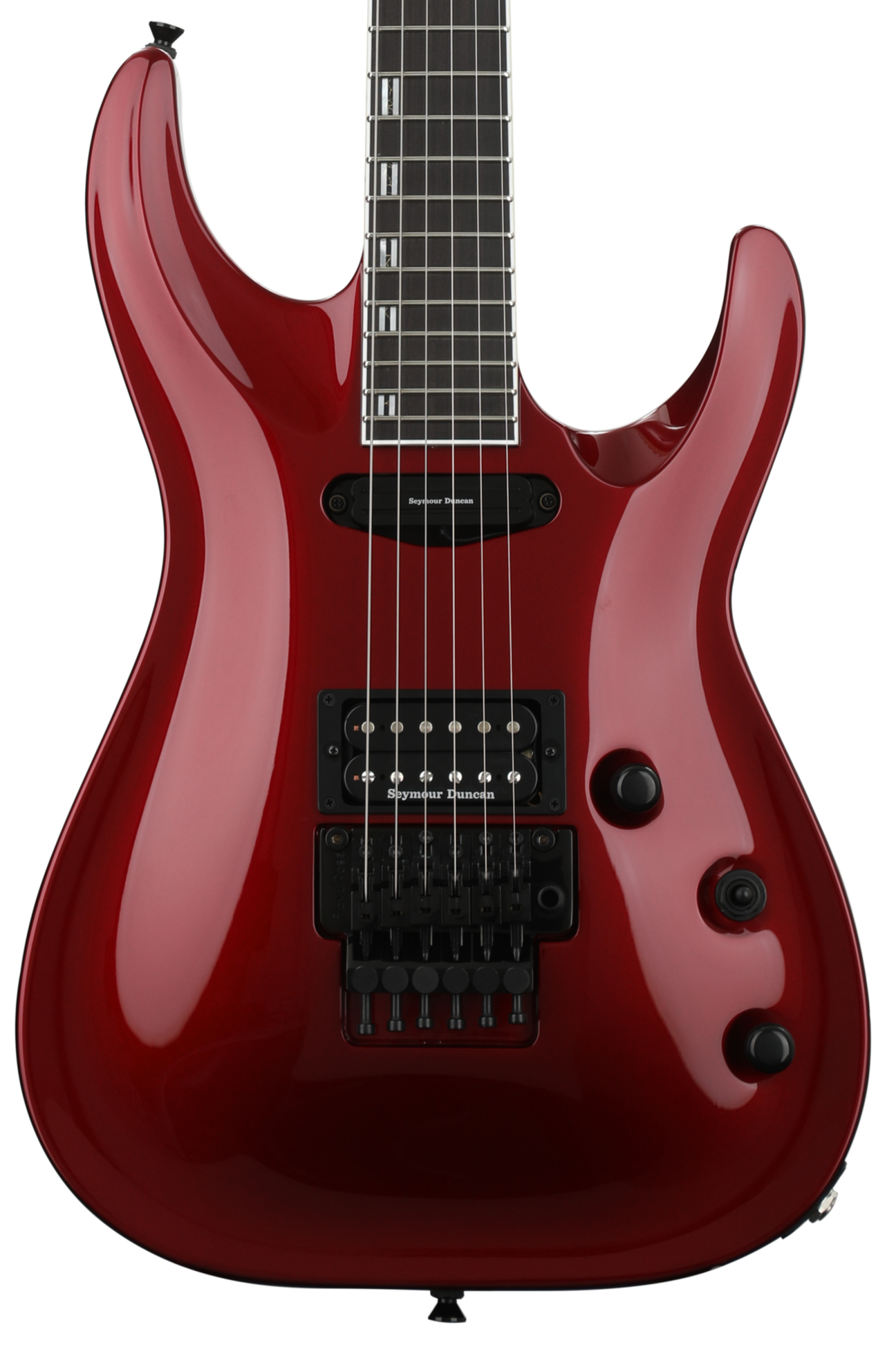 ESP Original Horizon-I - Deep Candy Apple Red with Hot Rails