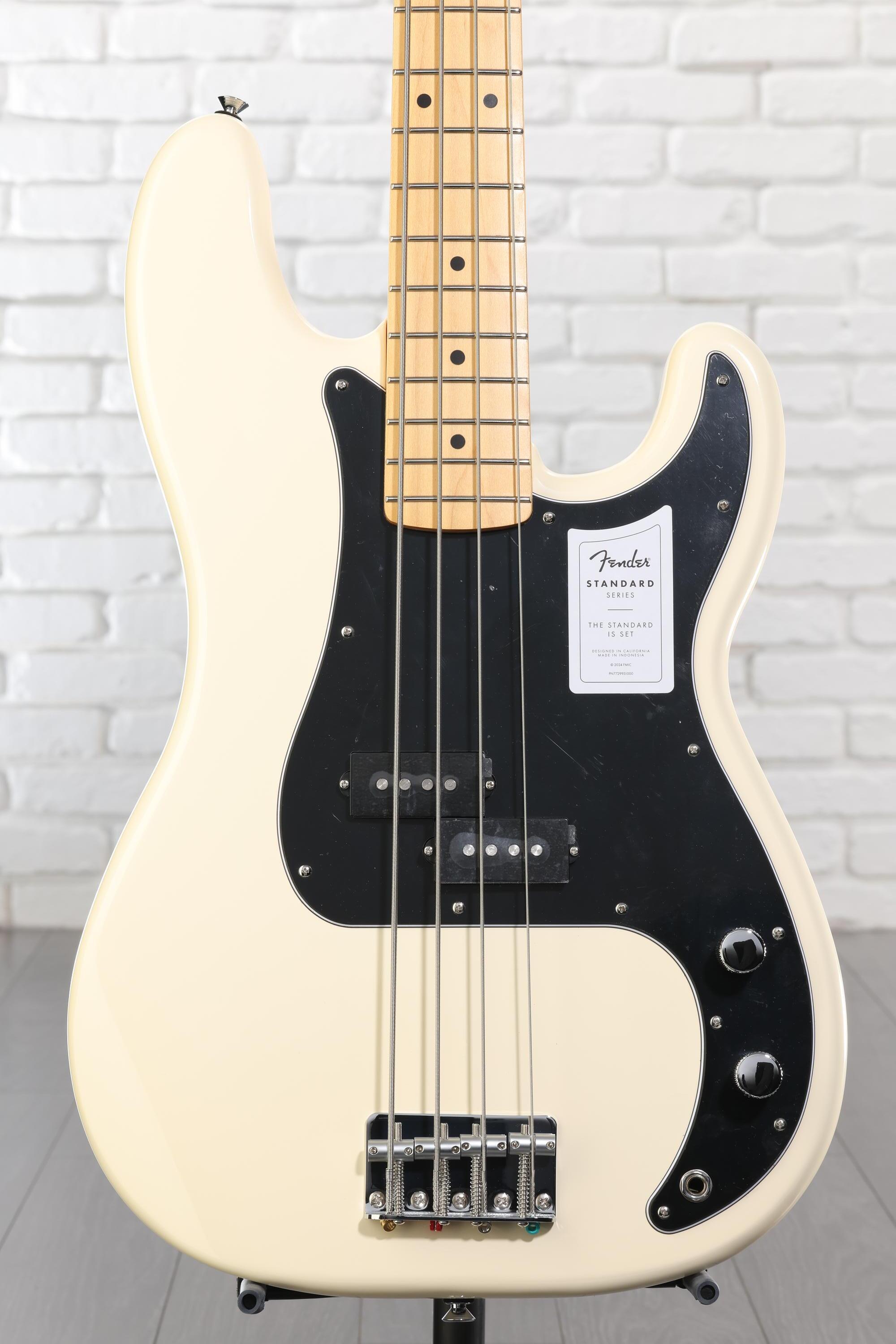 Fender Precision Bass ホワイト Fender Standard Precision Bass - Olympic White | Sweetwater