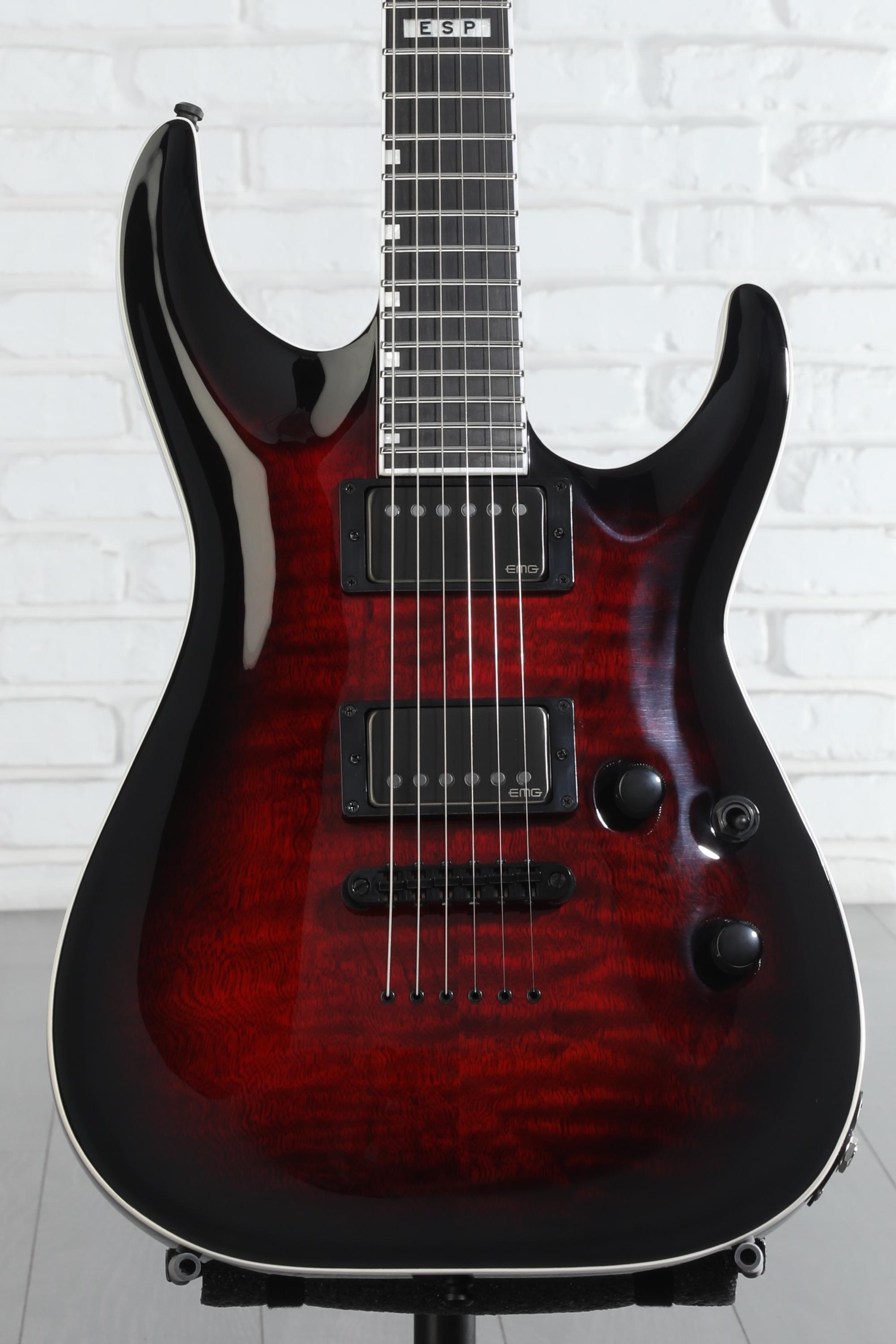 ESP E-II Horizon NT-II Electric Guitar - See-Thru-Black Cherry