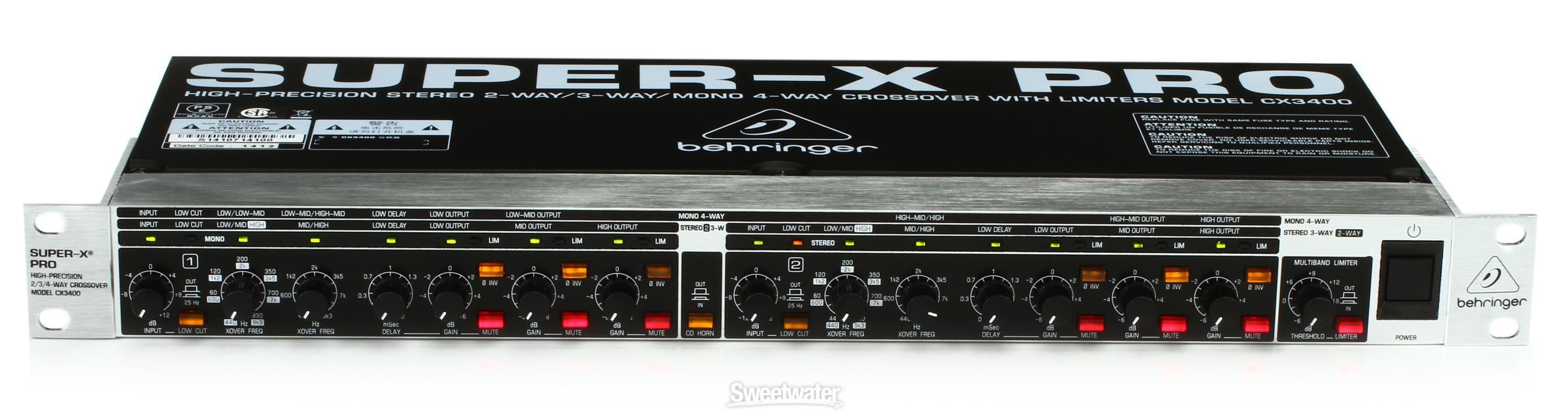 Behringer Super-X Pro CX3400 Reviews | Sweetwater