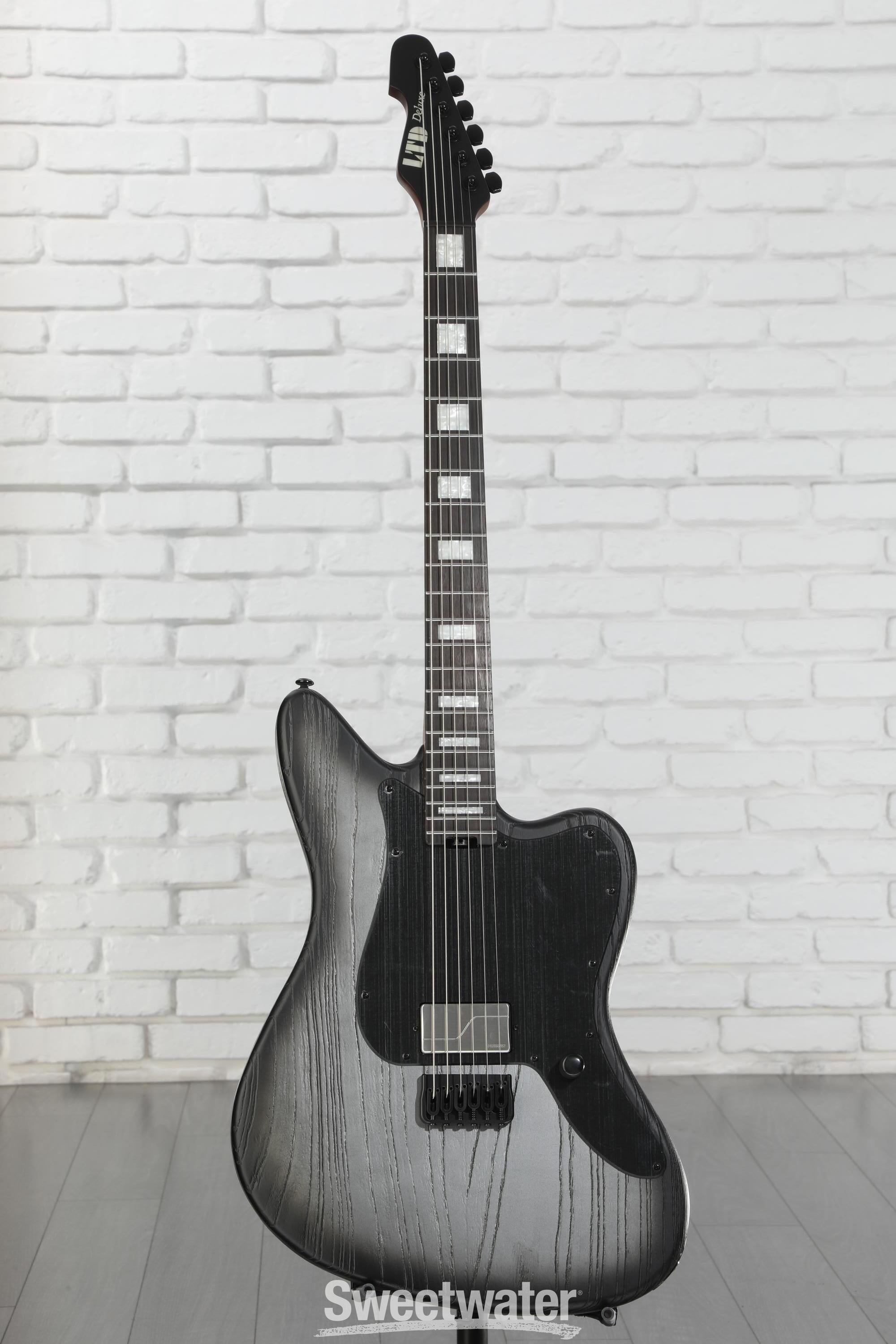 ESP LTD XJ-1B Baritone Electric Guitar - Silver Blast