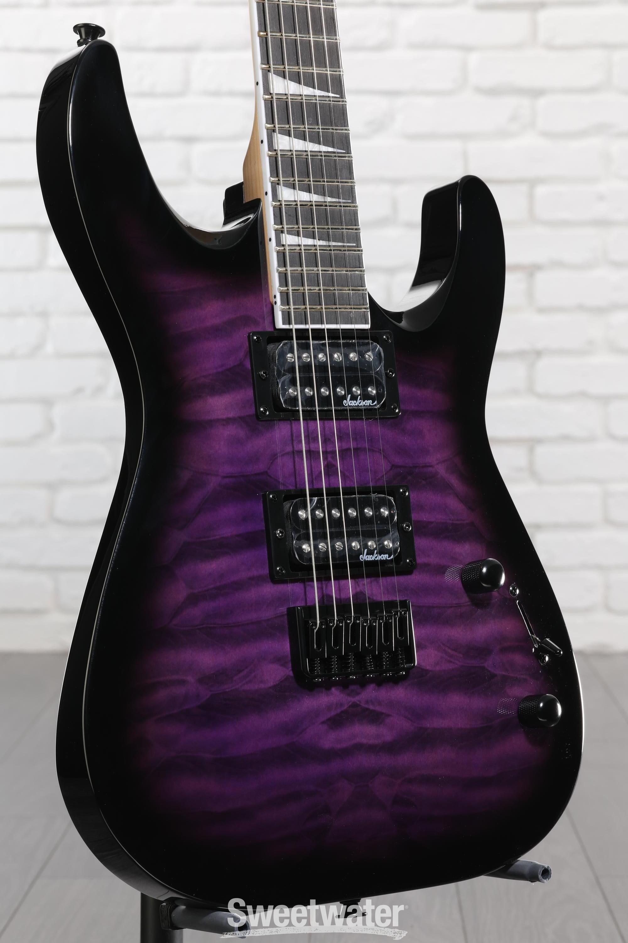 Photo of Jackson JS Series Dinky Arch Top JS32Q DKA HT Electric Guitar - Transparent Purple Burst