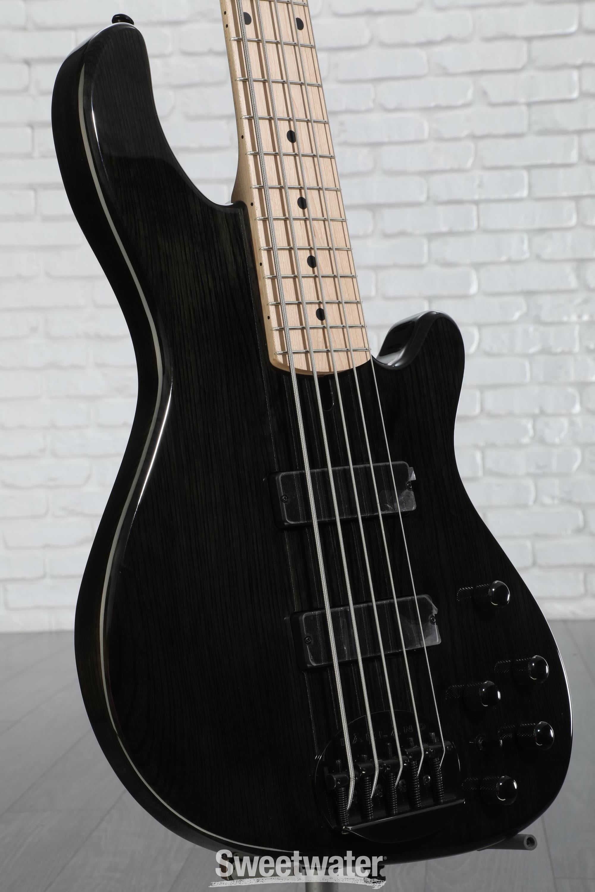 Lakland Skyline 55-OS Offset Bass Guitar - Trans Black Lakland Skyline 55-OS Offset Bass Guitar - Trans Black