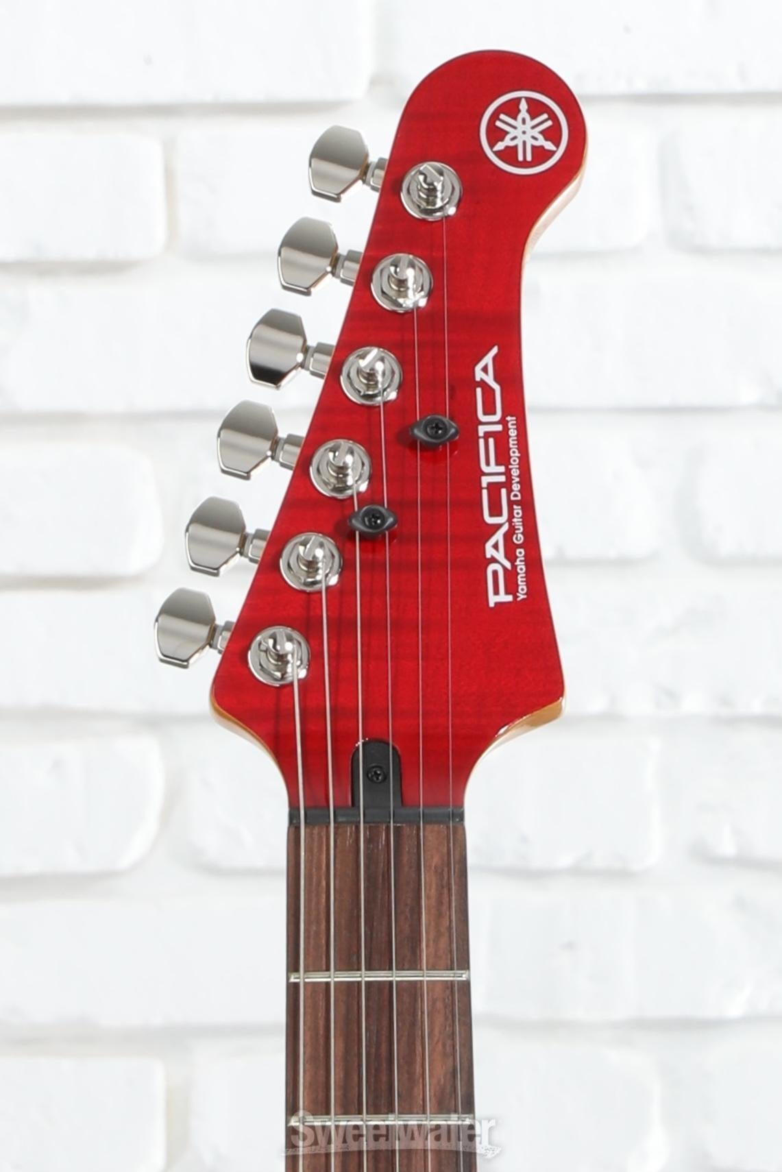 Yamaha PAC612VIIFMX Pacifica Electric Guitar - Fired Red | Sweetwater
