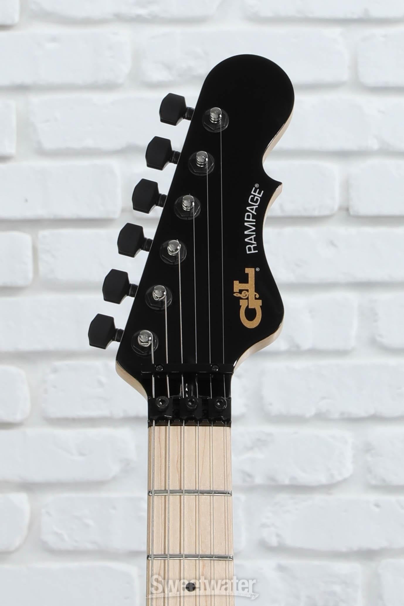 G&L Fullerton Deluxe Rampage 24 Kahler Electric Guitar - Jet