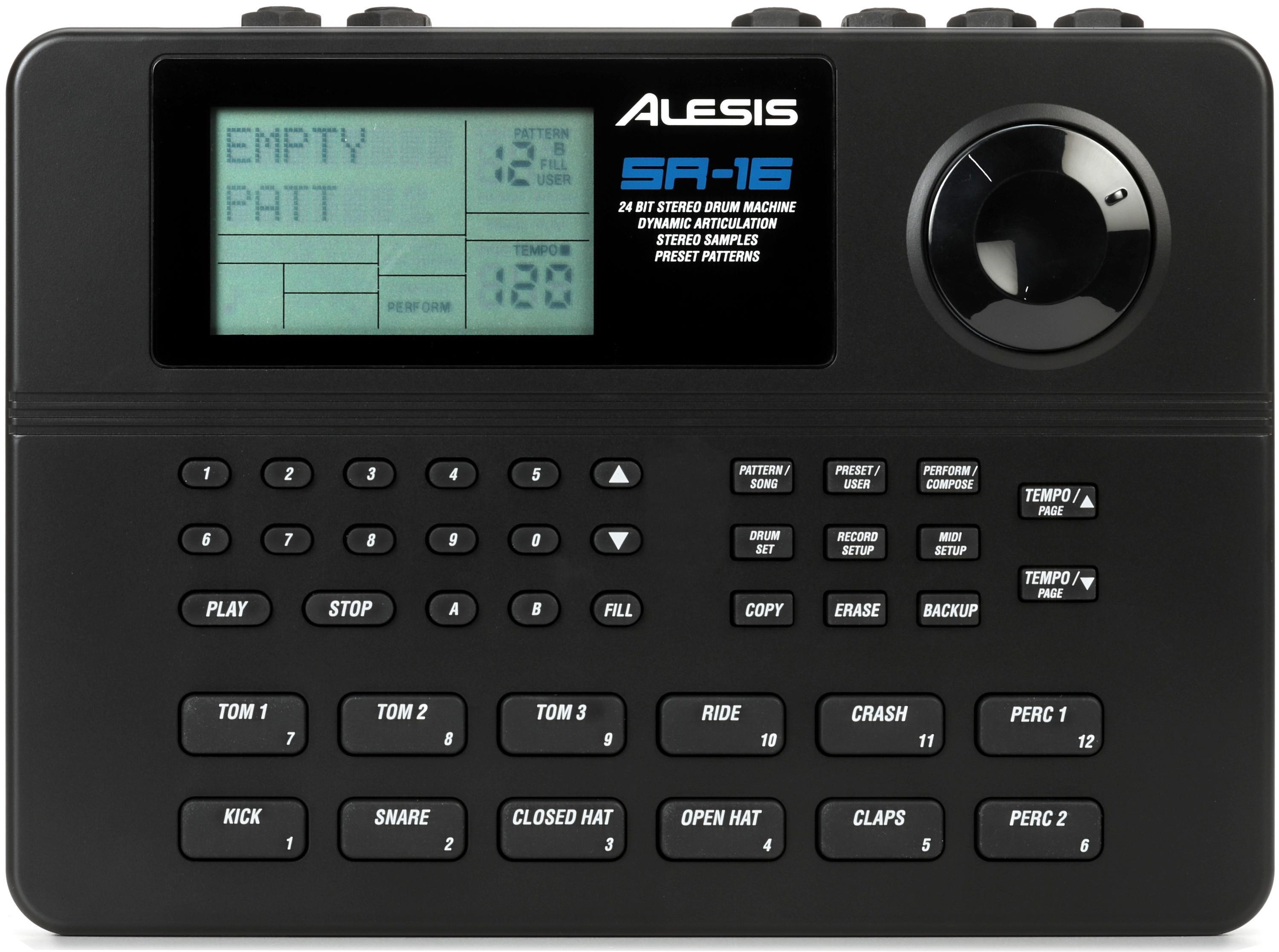 Alesis SR16 　ドラムマシン Alesis SR-16 Portable Electronic Drum Machine | Sweetwater