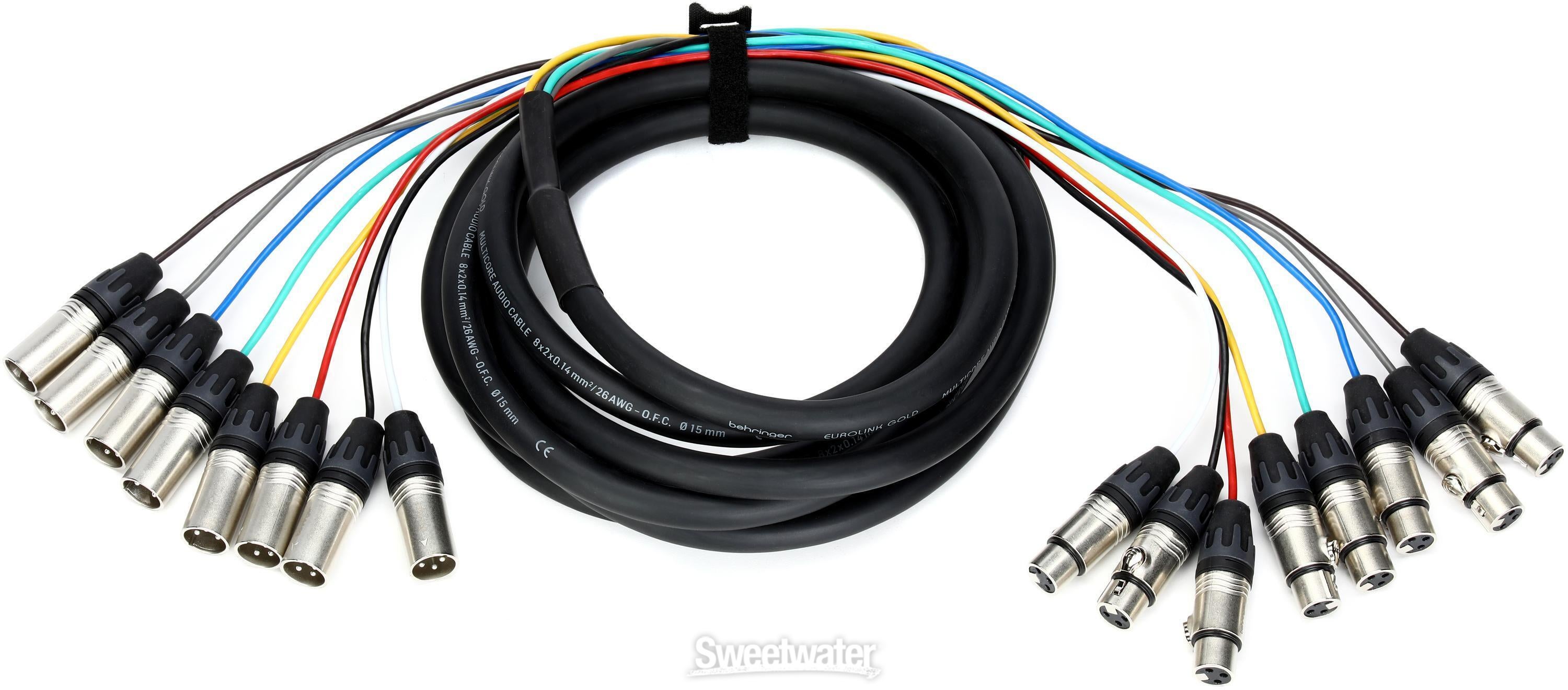 Behringer GMX-500 8-channel XLR Female to XLR Male Snake - 16.4