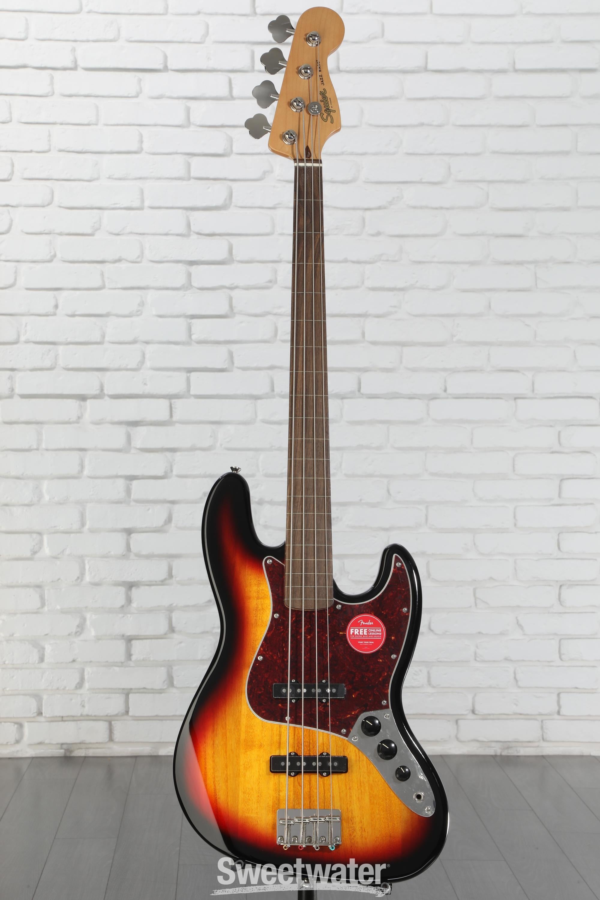 Squier Classic Vibe '60s Jazz Bassフレットレス Squier Classic Vibe '60s Fretless Jazz Bass - 3-Tone