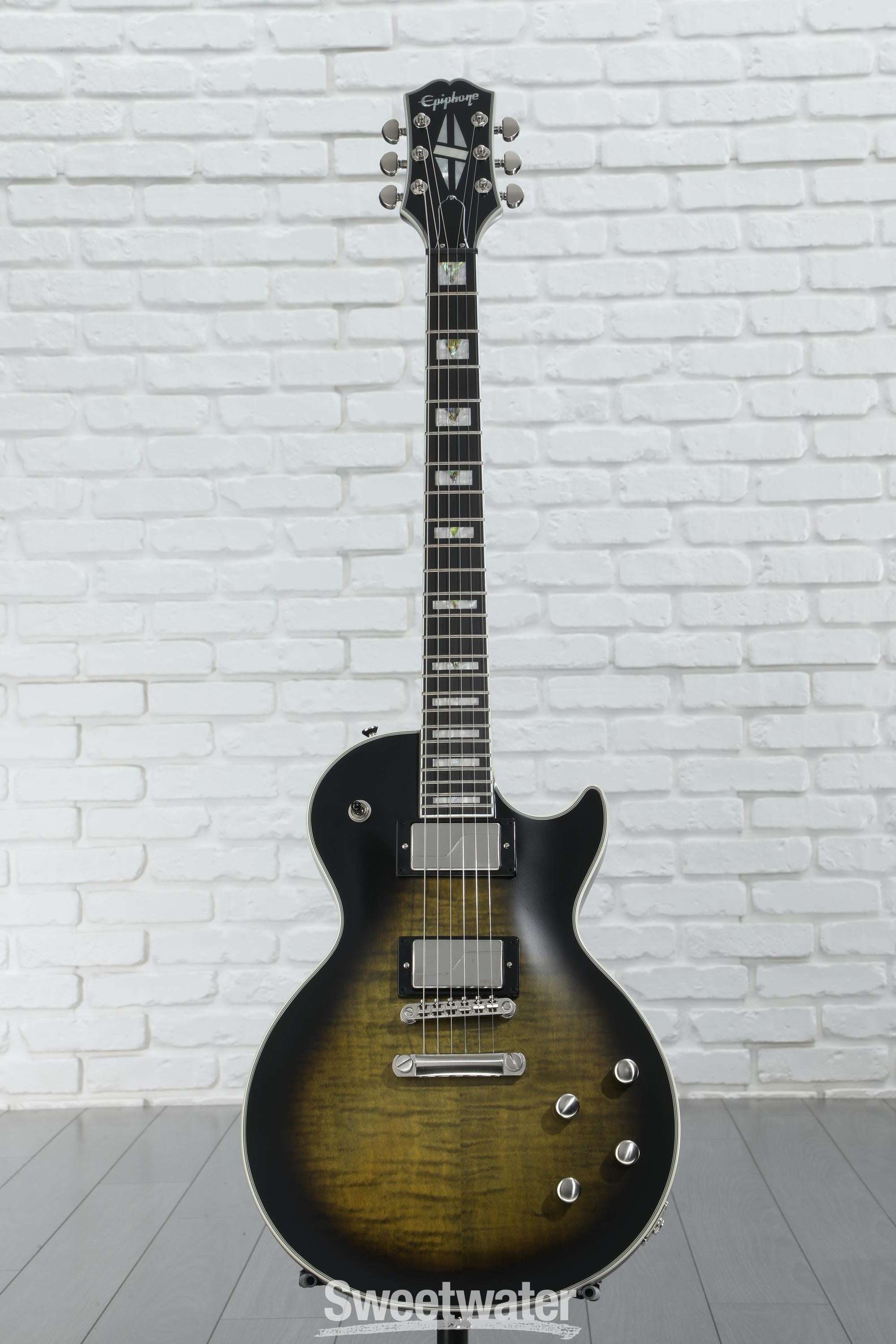 Epiphone Les Paul Prophecy Electric Guitar - Olive Tiger Aged