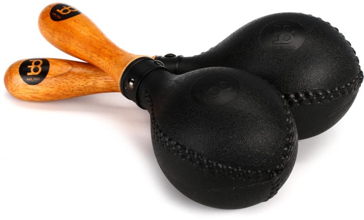 Meinl Percussion, Standard Size with ABS Plastic Wooden Concert Maracas  Hand Shaker Rattles with All-weather Synthetic Shells — NOT MADE IN CHINA —