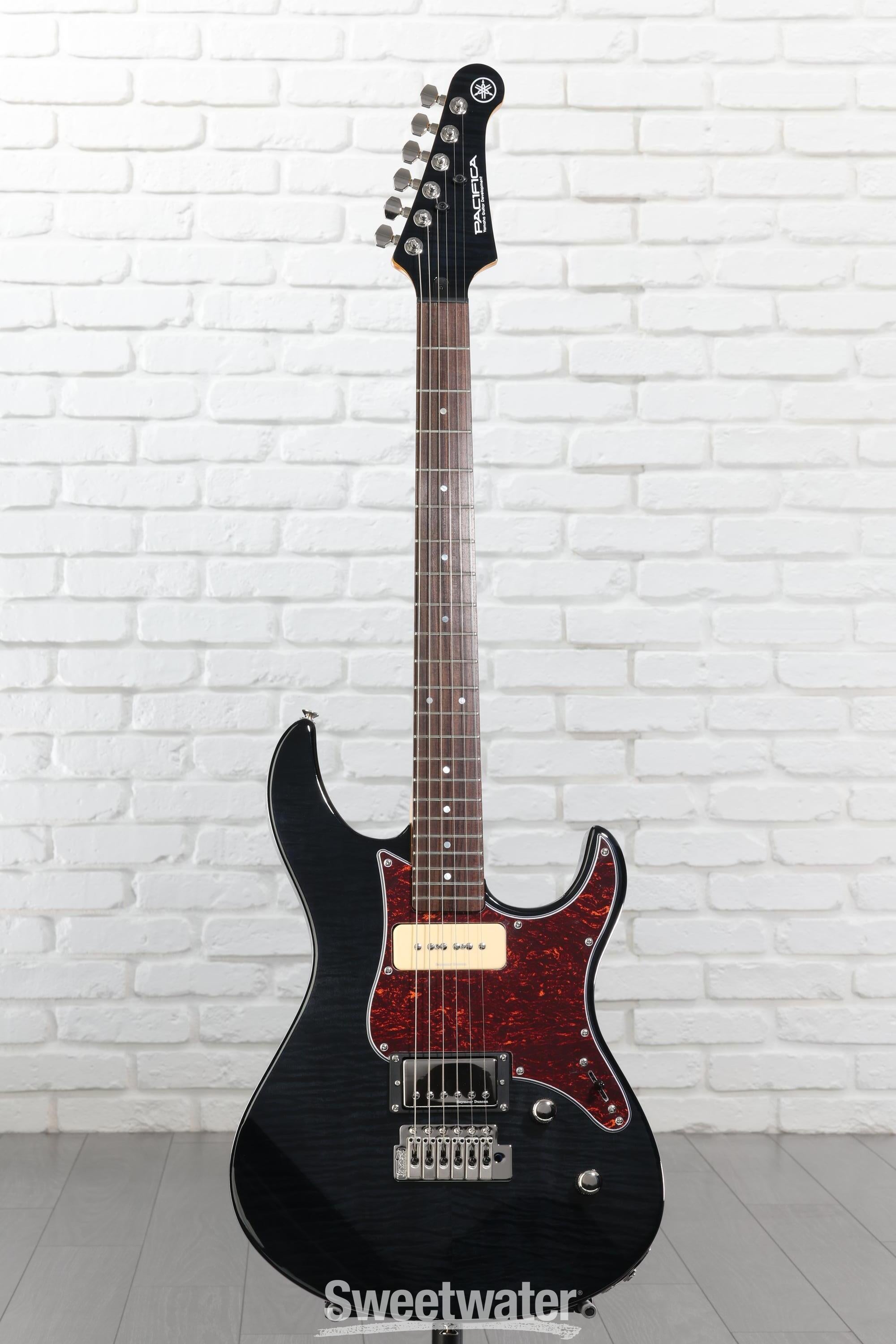 Yamaha PAC611VFM Pacifica Electric Guitar - Trans Black | Sweetwater