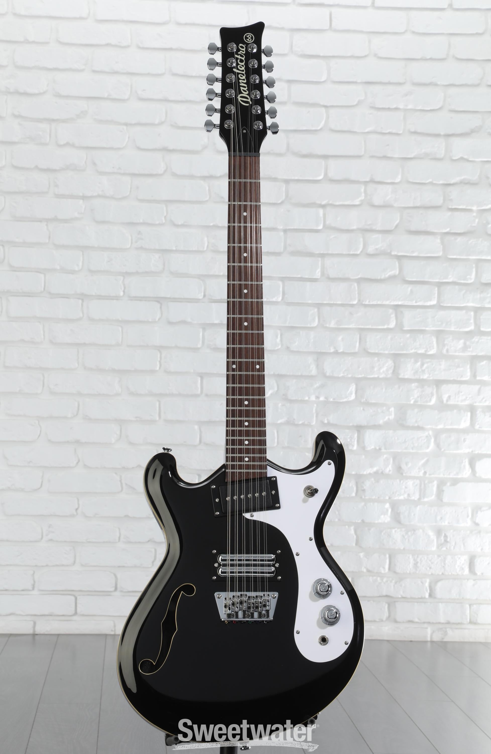 Danelectro 66-12, 12-string Electric Guitar - Limo Black