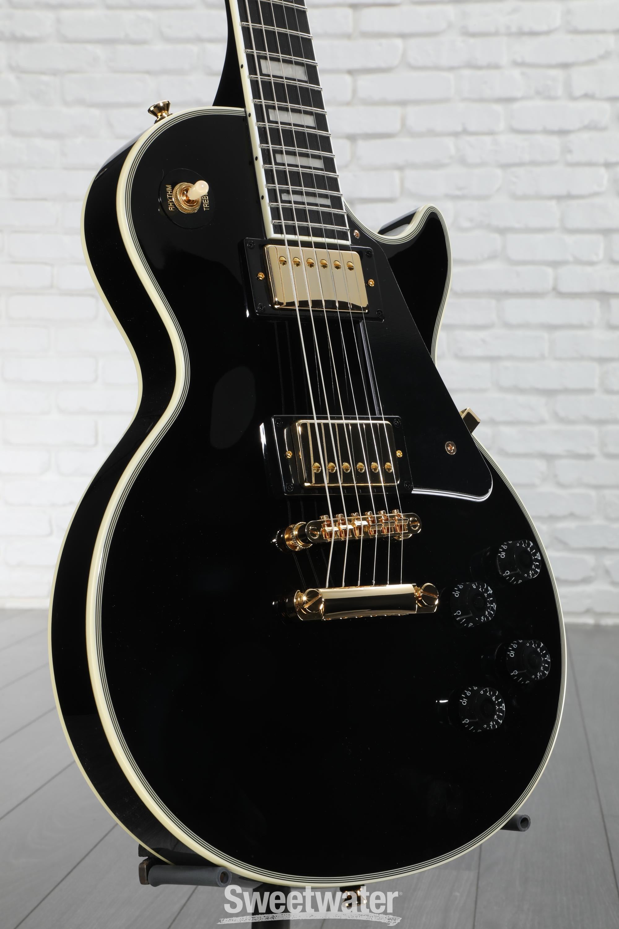 Epiphone Les Paul Custom Electric Guitar - Ebony | Sweetwater