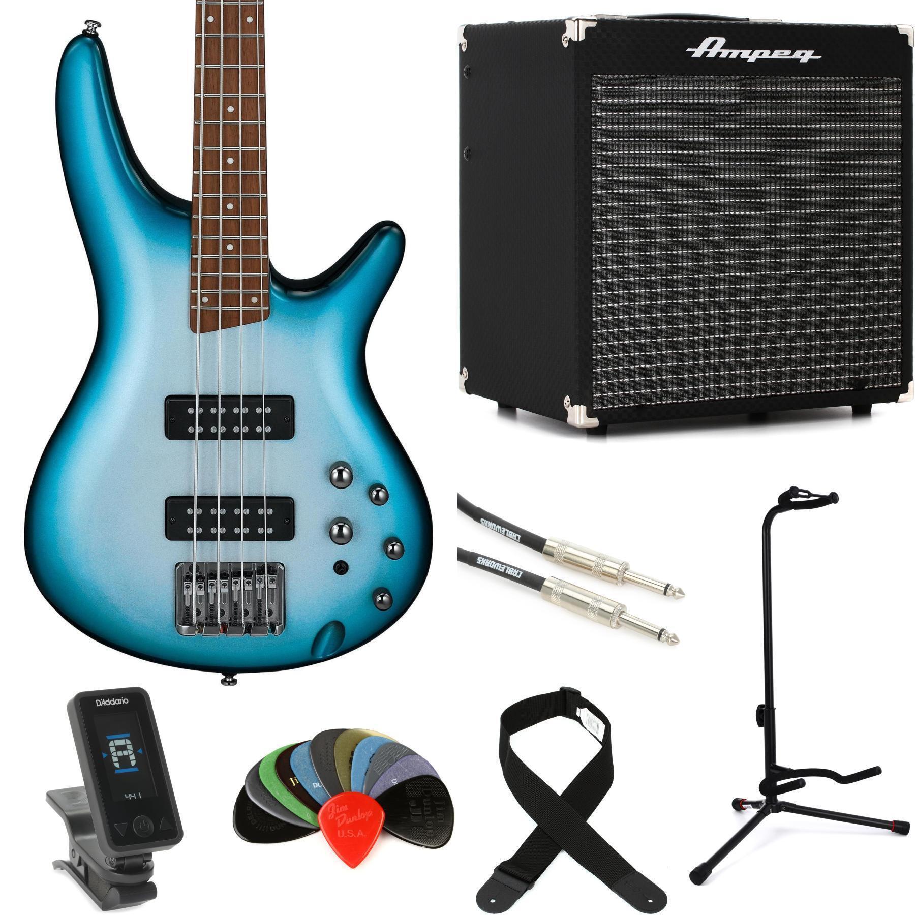 ベース Ibanez SR300E michiko Ibanez SR300E Soundgear Electric Bass Guitar in Iron Pewter