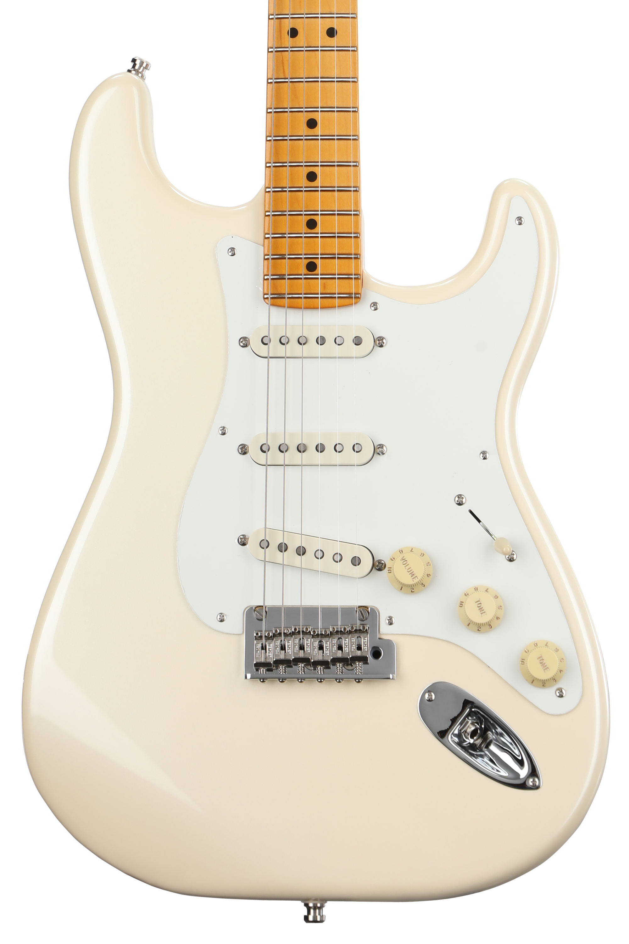 Fender Lincoln Brewster Stratocaster Electric Guitar - Olympic Pearl with Maple Fingerboard