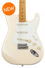 Photo of Fender Lincoln Brewster Stratocaster Electric Guitar - Olympic Pearl with Maple Fingerboard