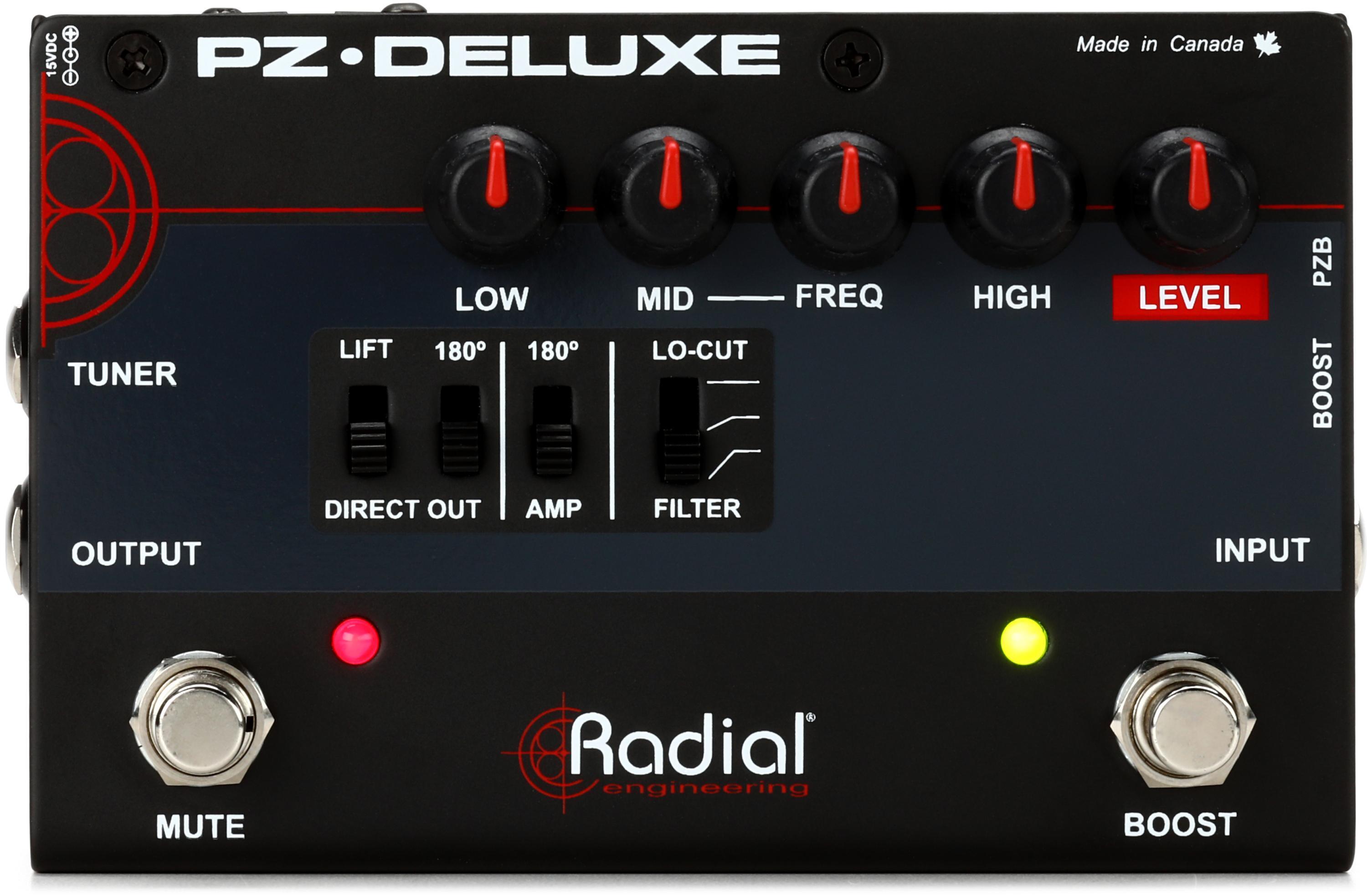 Radial Tonebone PZ-Deluxe 1-channel Preamp and DI for Acoustic Guitar