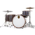 Photo of A&F Drum Company Copper 4-piece Shell Pack - Brass Hoops