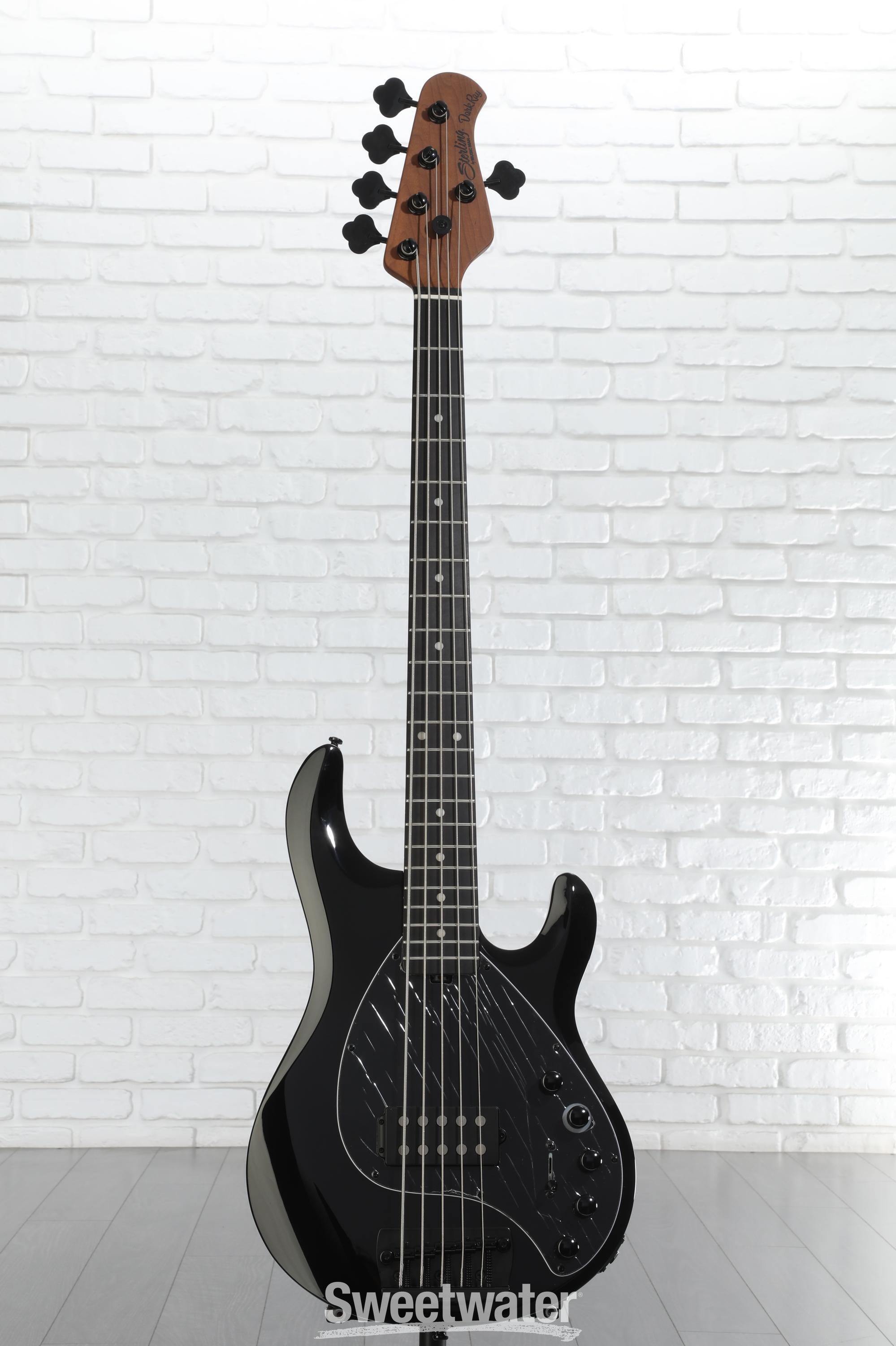 Sterling By Music Man DarkRay 5 5-string Electric Bass Guitar - Black
