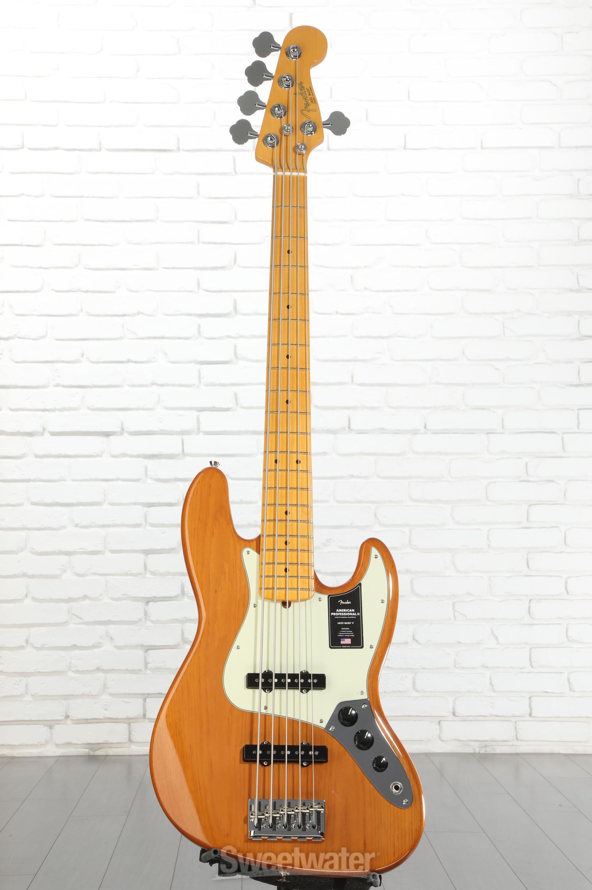 Fender American Professional II Jazz Bass V - Roasted Pine, Maple