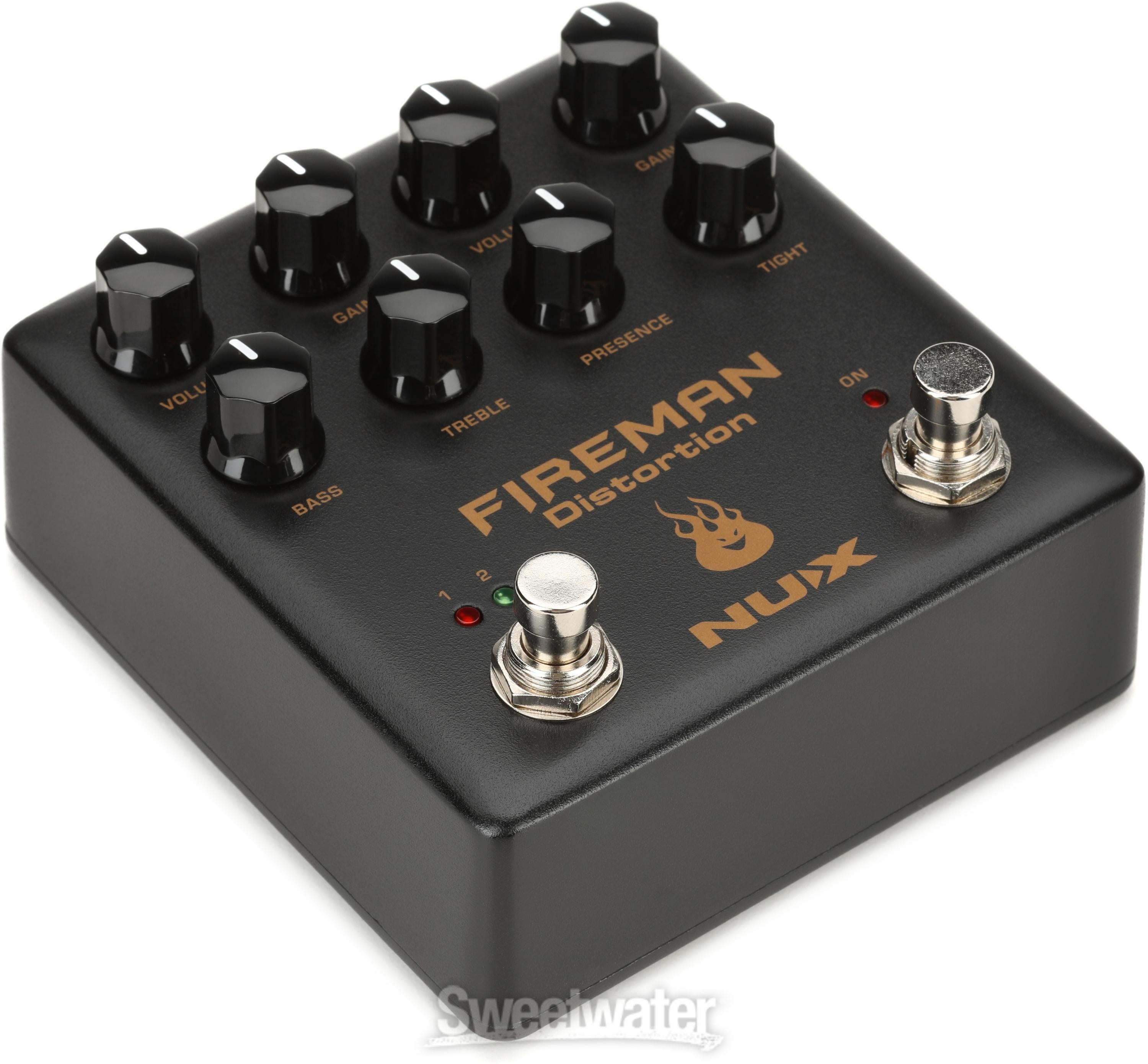 NUX Fireman Distortion 2-channel Pedal | Sweetwater