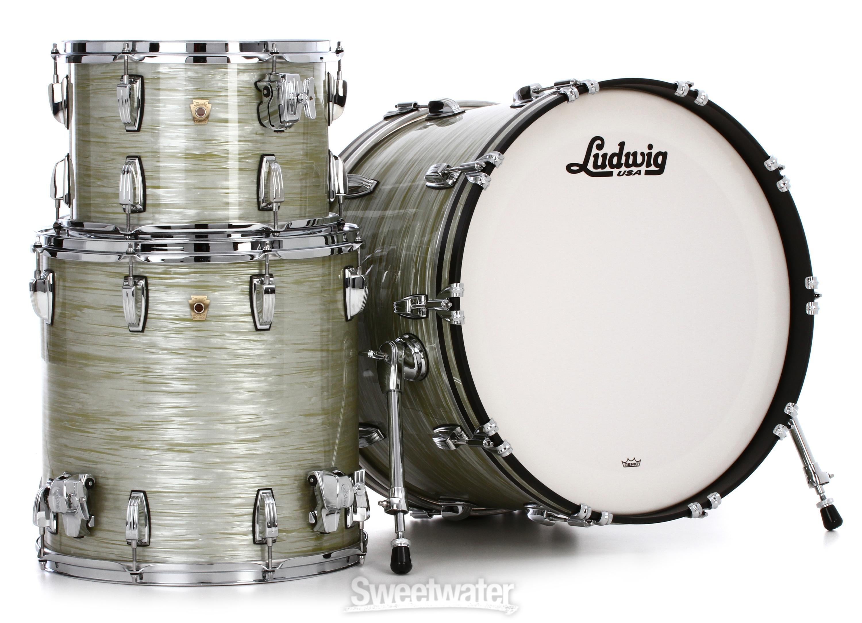 Ludwig Classic Maple Fab 3-piece Shell Pack - Olive Oyster