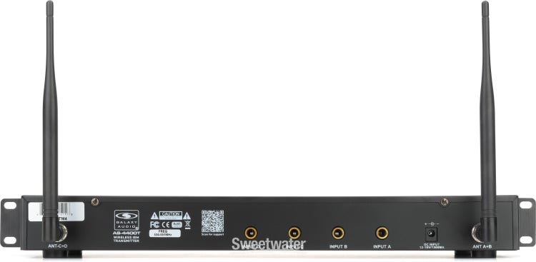 Galaxy Audio AS-4400 Quad UHF Wireless In-ear Monitoring System - M4 (534MHz-552MHz)