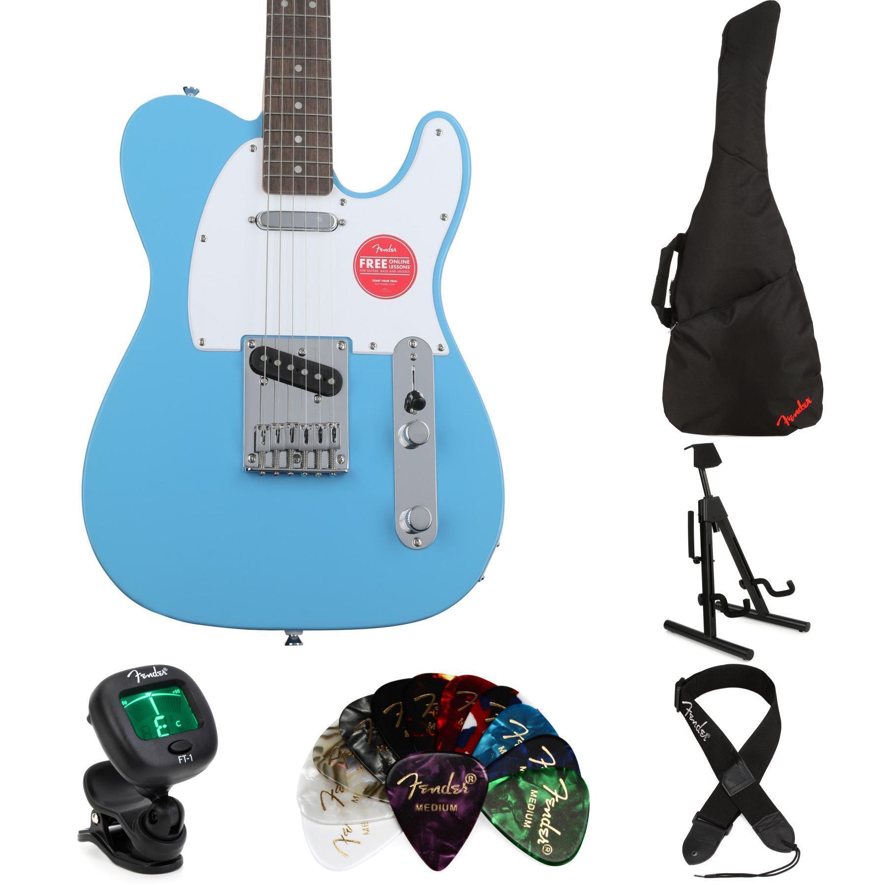 Amazon.com: Fender Squier Sonic Telecaster - California Blue