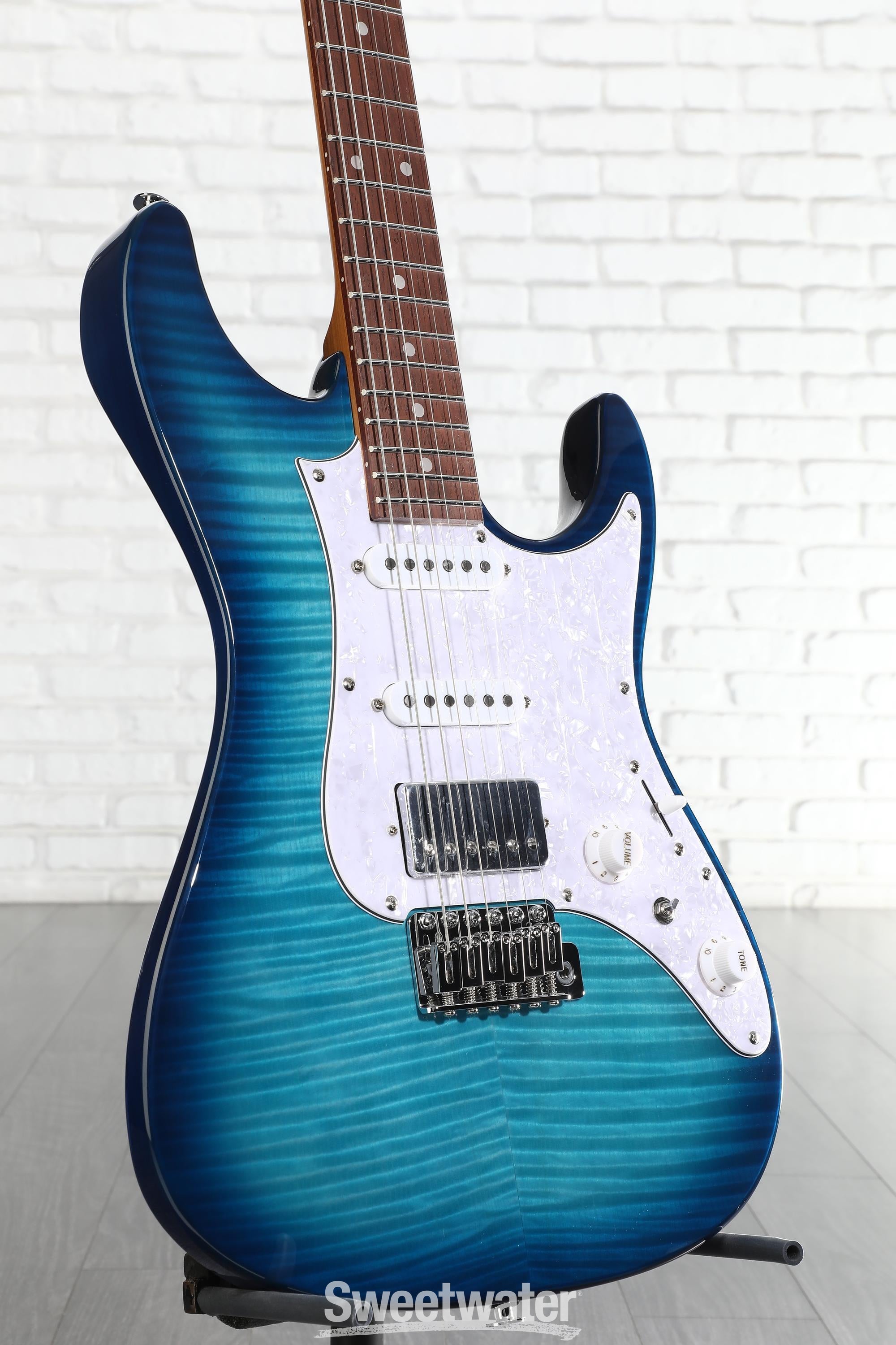 Ibanez Standard AZ22S1F Electric Guitar - Transparent Turquoise