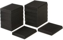 Product Image - This Item - Auralex 2 inch Studiofoam Wedgies 1x1 foot Acoustic Panel 24-pack - Charcoal
