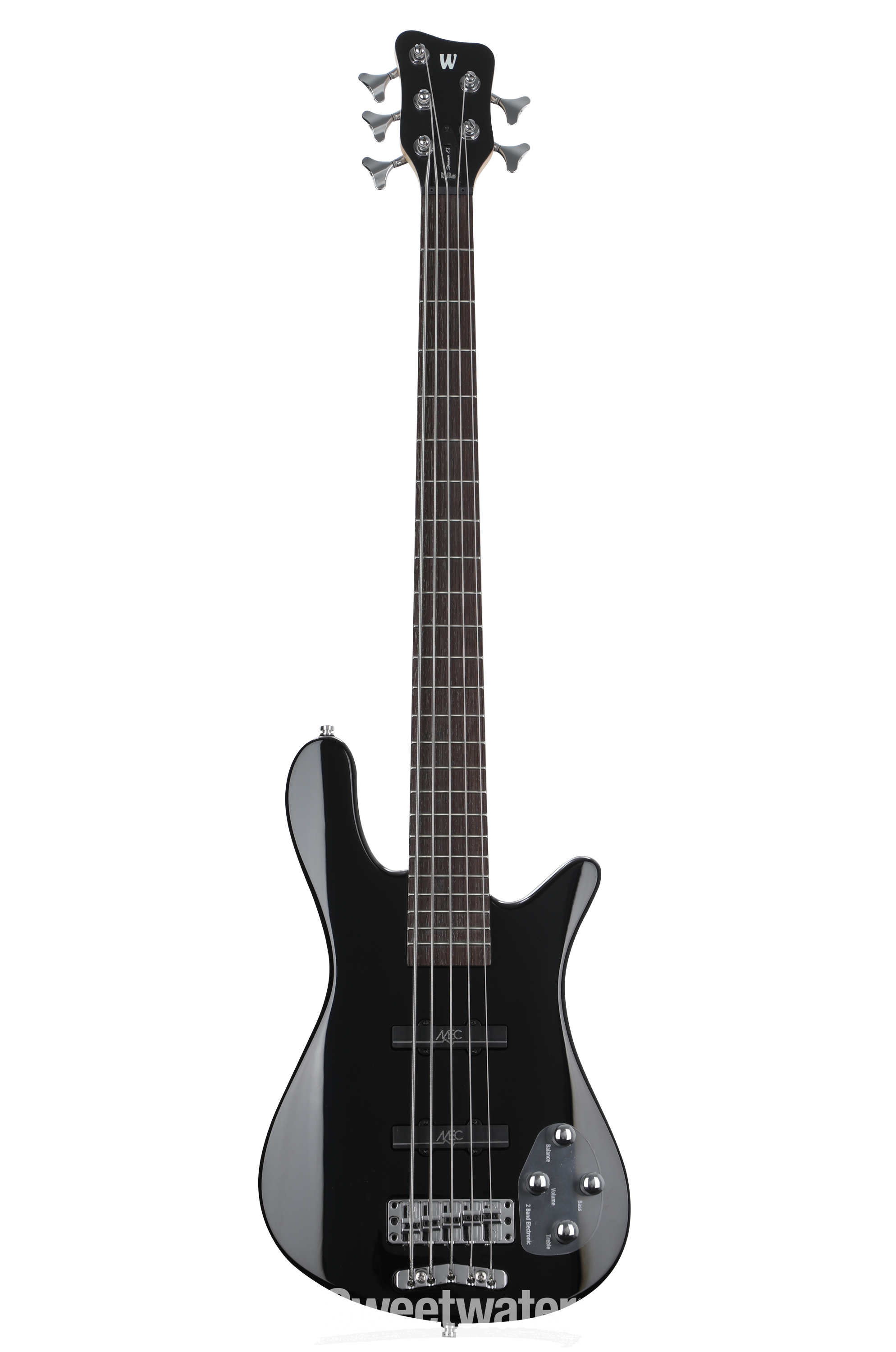 Warwick RockBass Streamer LX 5-string, Dent and Scratch - Solid Black |  Sweetwater