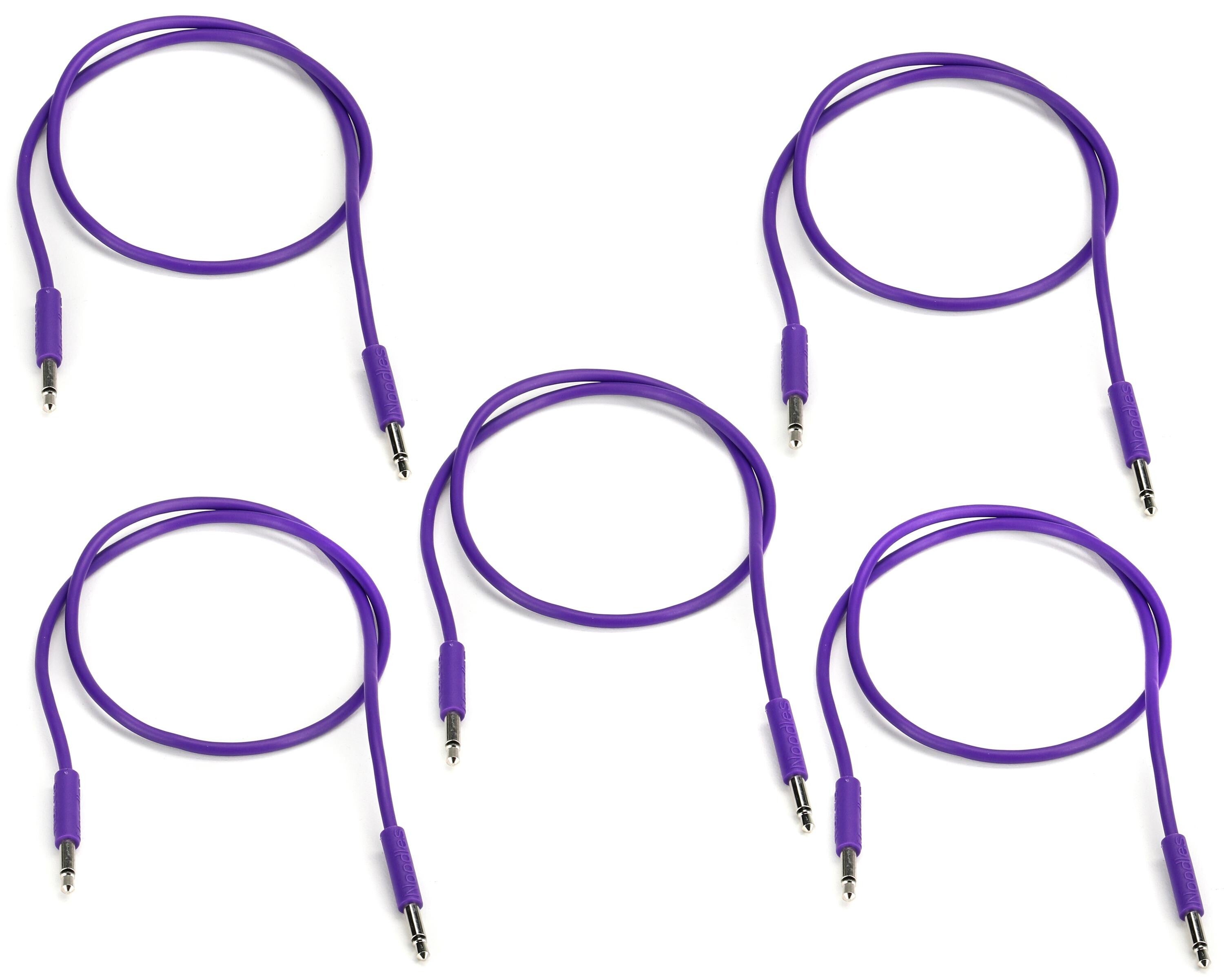 Photo of Nazca Audio Noodles Eurorack Patch Cable 3.5mm TS Male to 3.5mm TS Male - 50cm, Violet