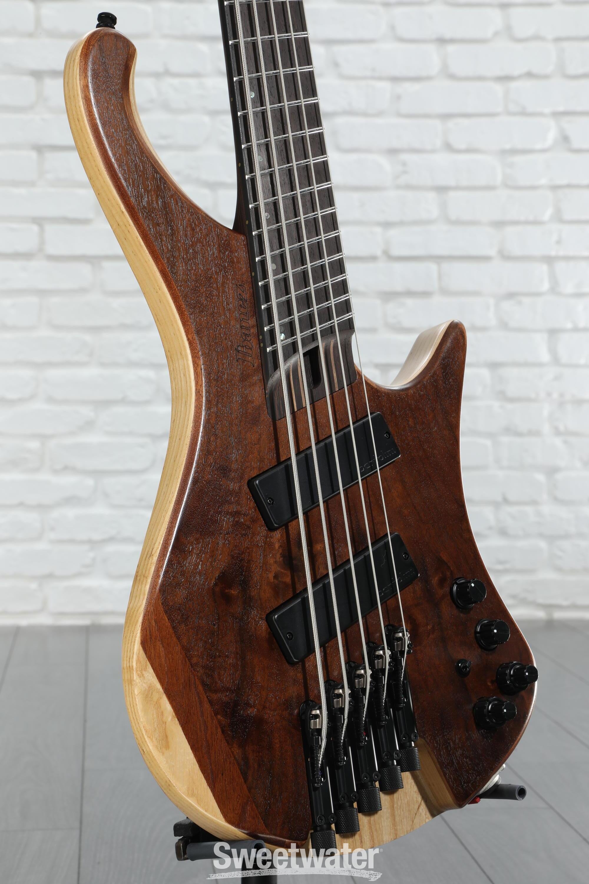 ベース Ibanez EHB1265MS Natural Mocha Low Ibanez EHB1265MS 5-String Multi-Scale Ergonomic Headless