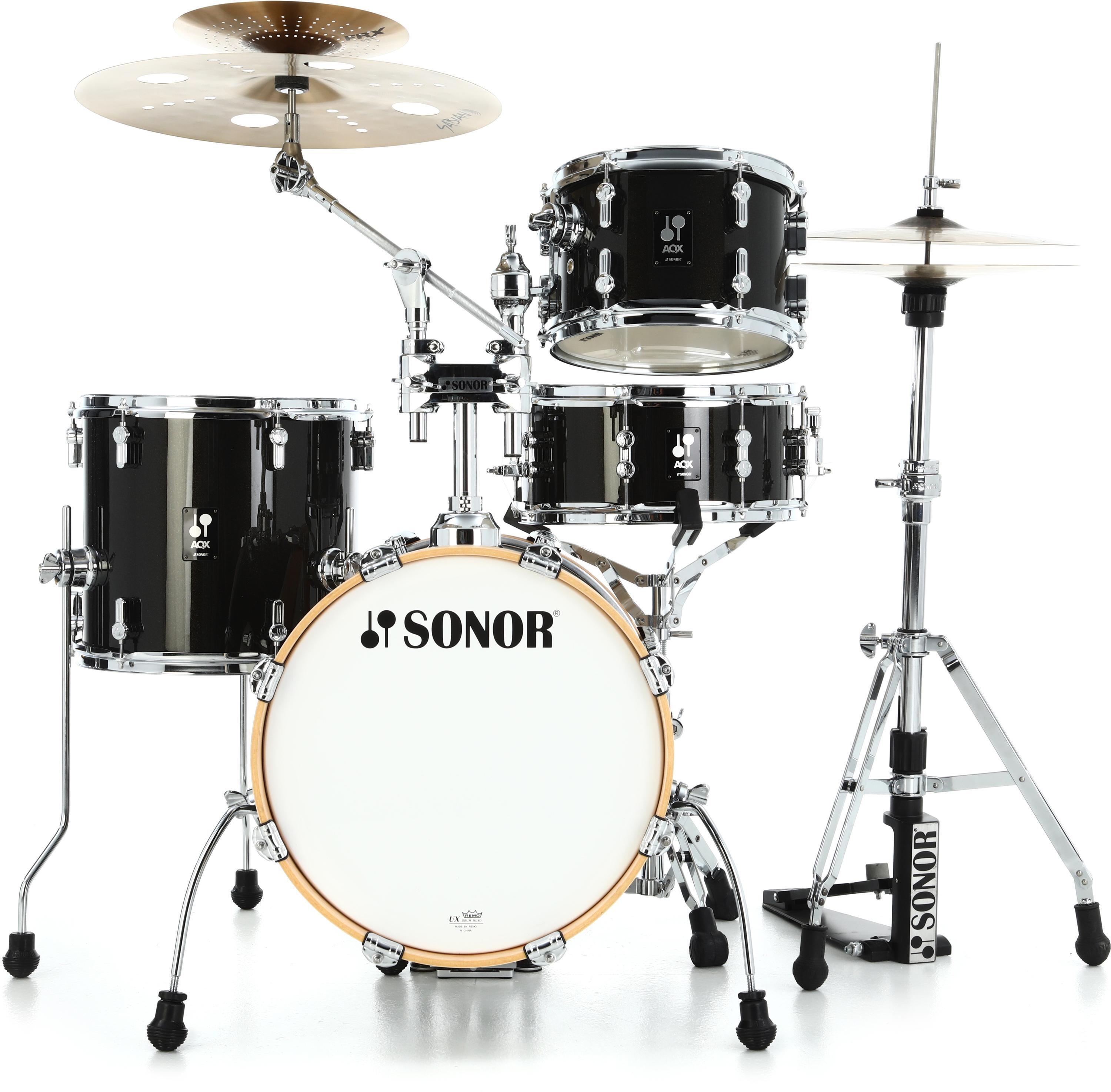 مجموعة صدفات Sonor AQX Jungle المكونة من 4 قطعمجموعة صدفات Sonor AQX Jungle المكونة من 4 قطع  