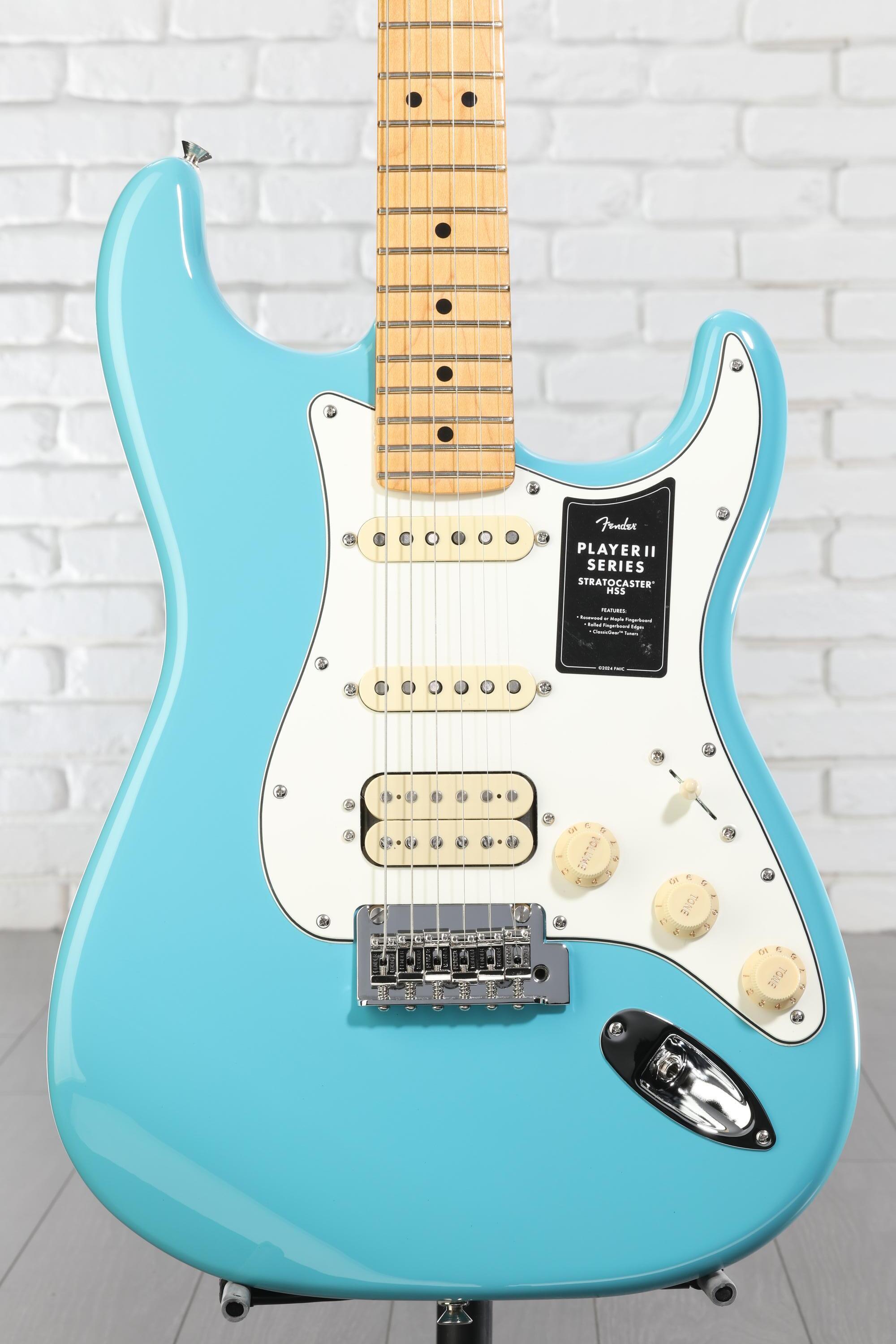 Fender Player II Stratocaster HSS Electric Guitar - Aquatone Blue