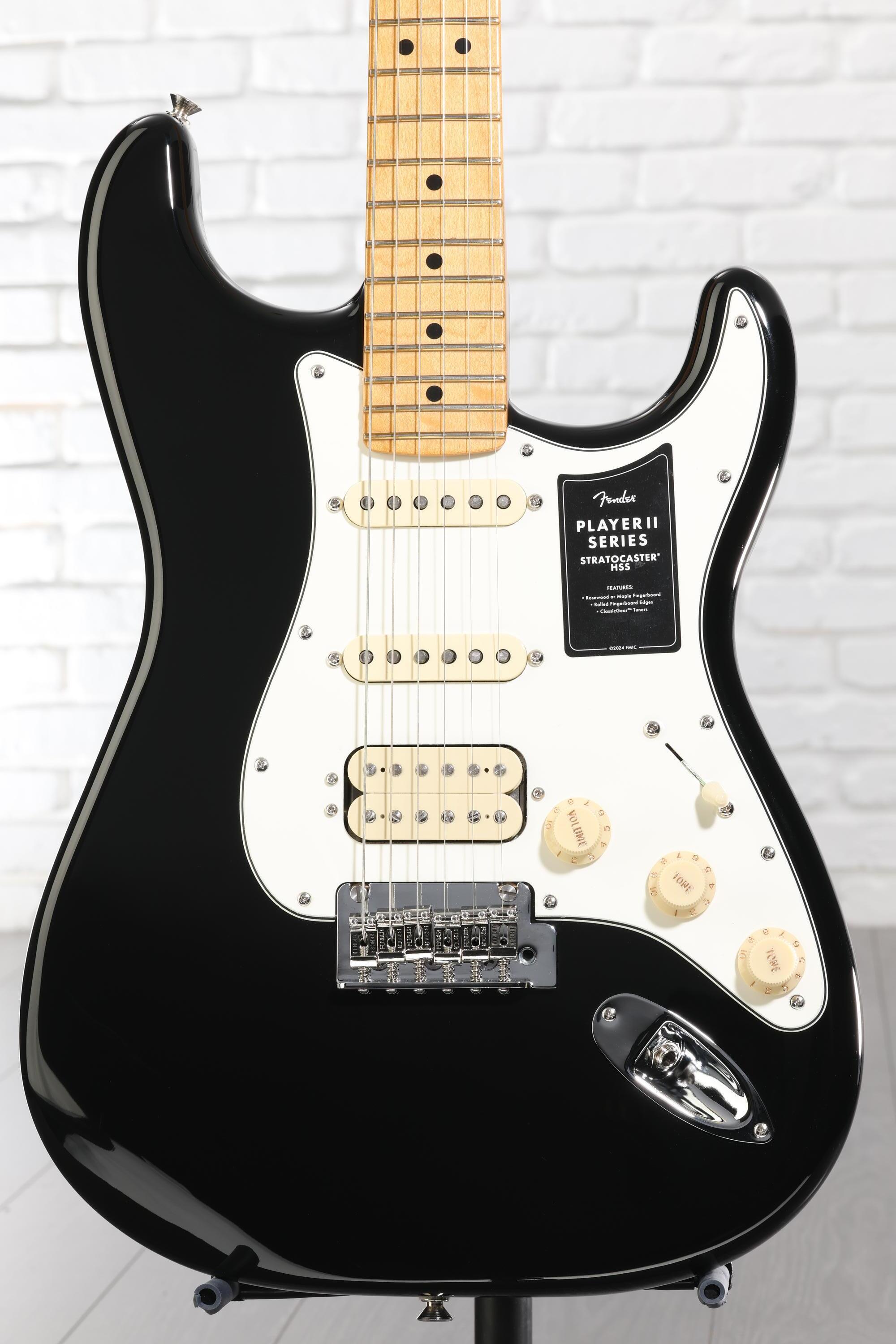 Fender Player II Stratocaster HSS Electric Guitar - Black with