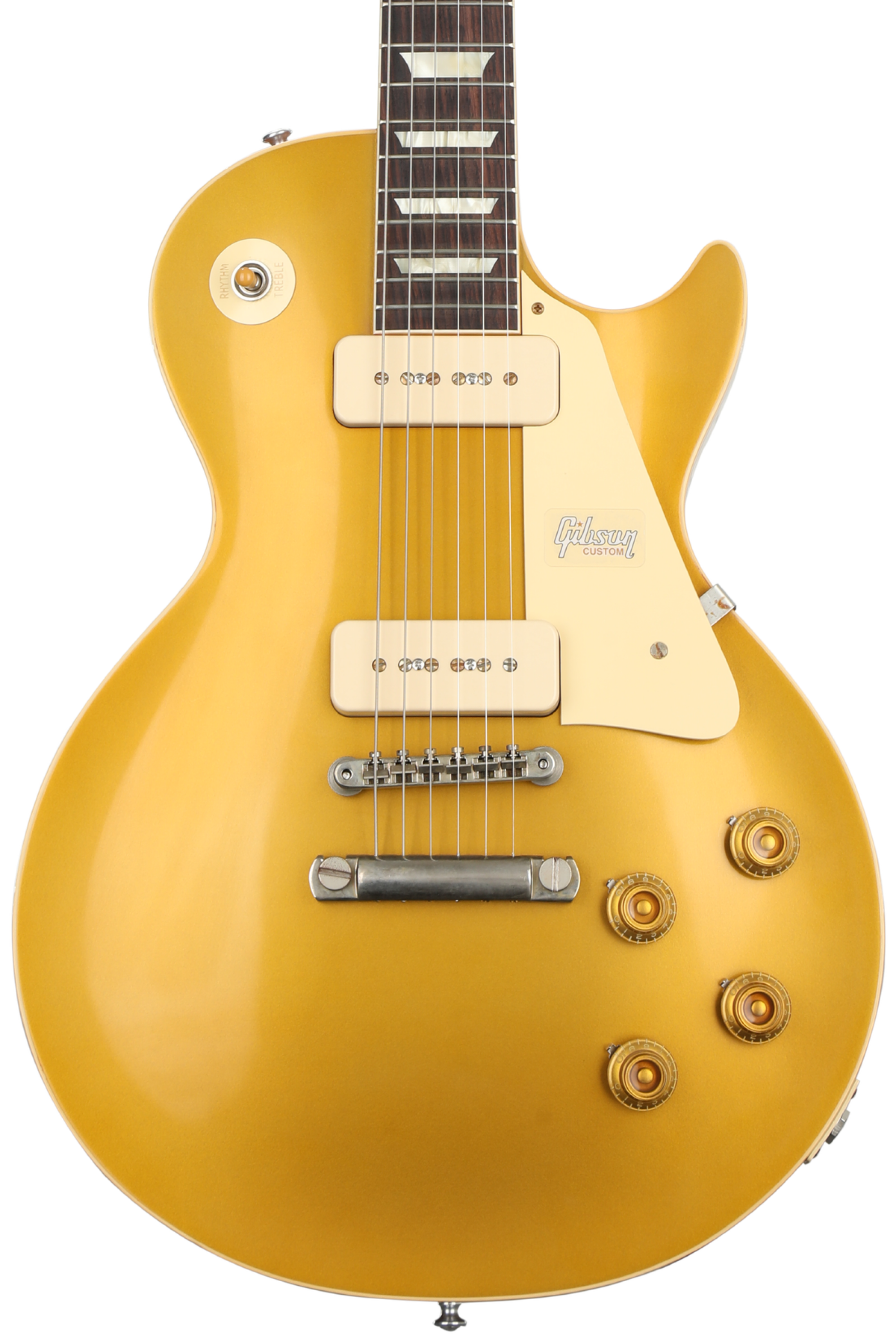 Gibson Custom 1956 Les Paul Goldtop Reissue Electric Guitar - Double Gold, VOS