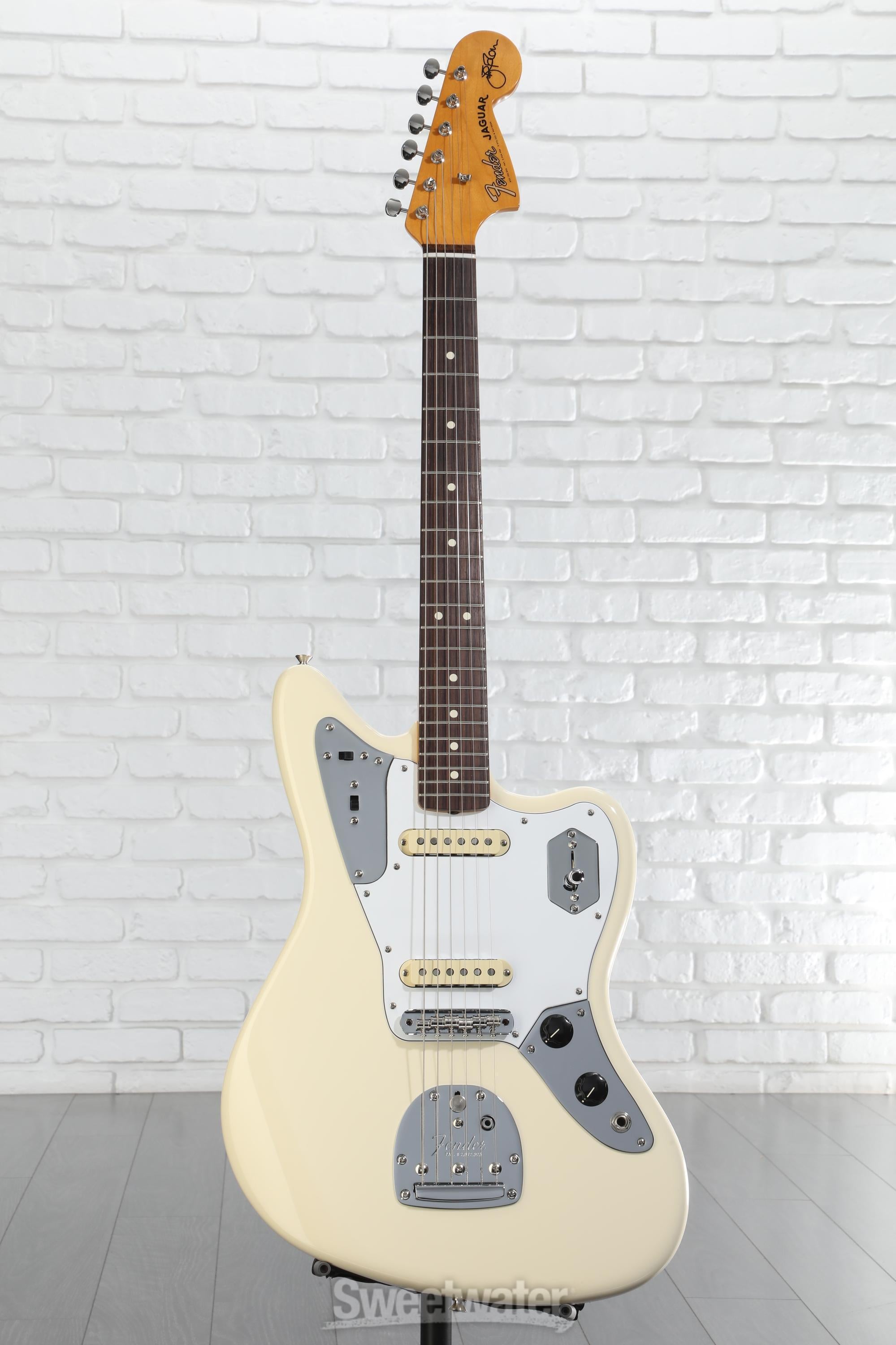 Fender Johnny Marr Jaguar - Olympic White with Rosewood