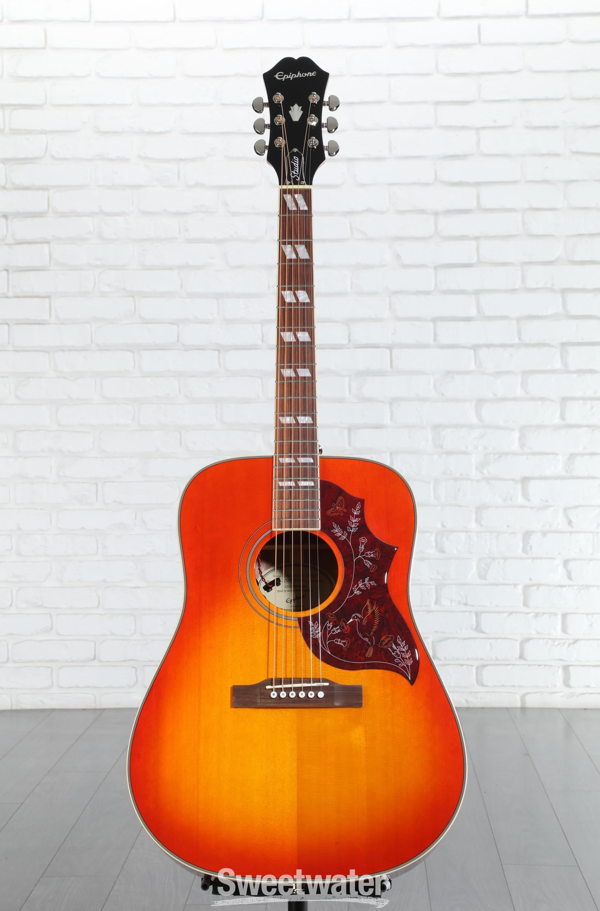 Epiphone Hummingbird Studio Acoustic-Electric Guitar - Faded