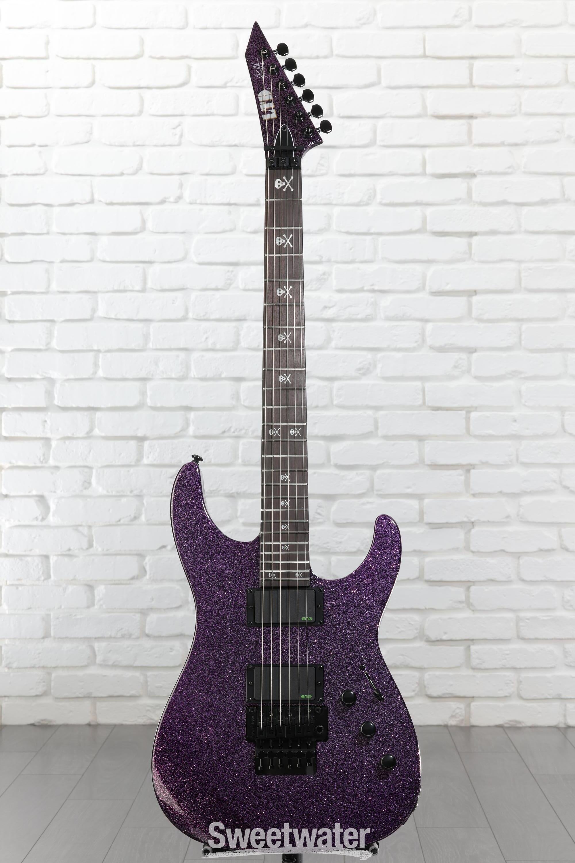 ギター Purple Humper & Little Green Booster ESP LTD Kirk Hammett Signature KH-602 - Purple Sparkle Reviews