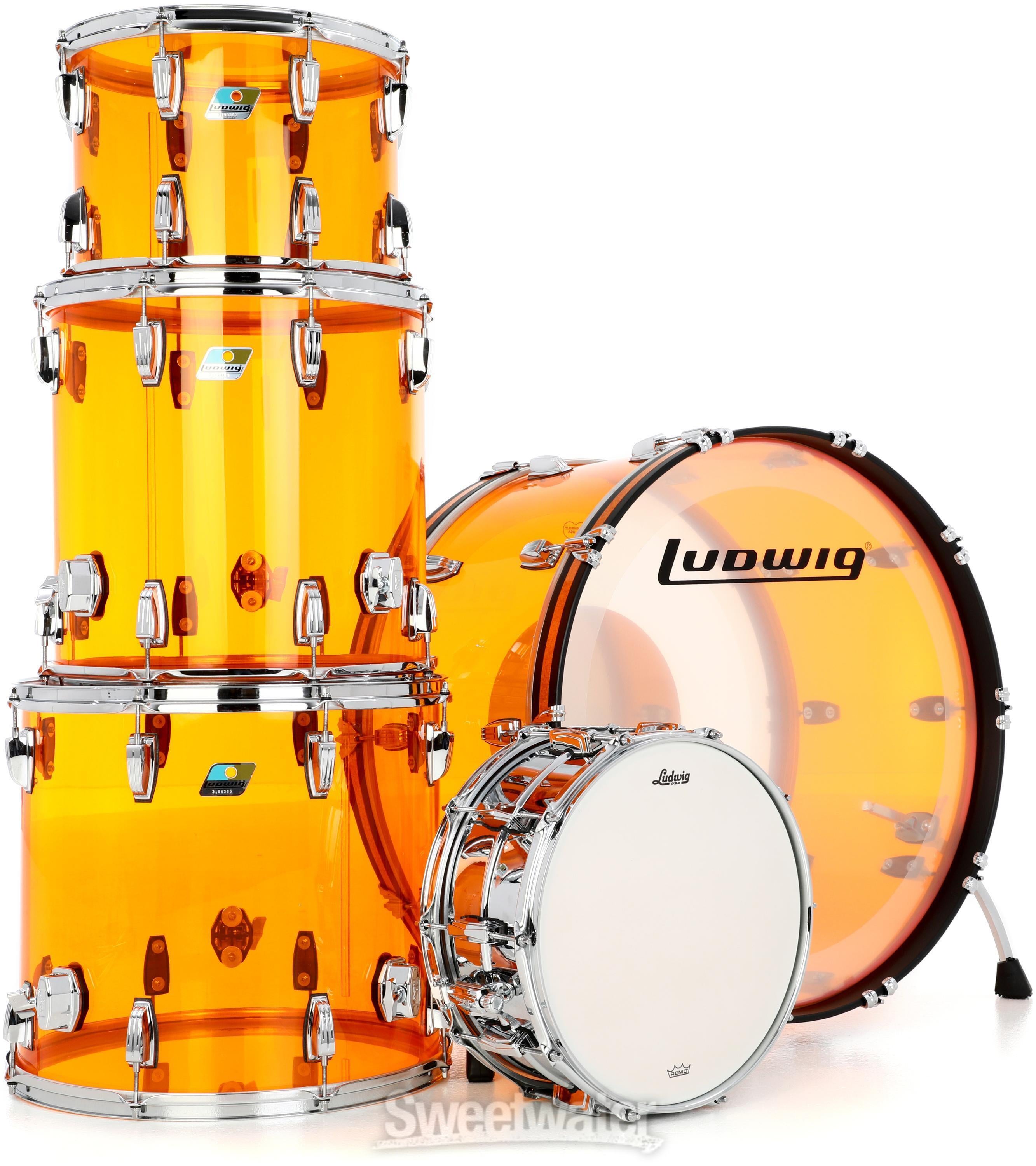 Ludwig Vistalite Zep 5-osaline Shell PackLudwig Vistalite Zep 5-osaline Shell Pack  