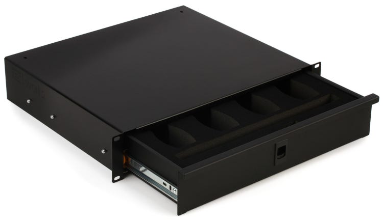 ATA Flight Case with 2U Drawer for Wireless Microphone Receiver External  Drive Modular Midi Mounting Storage