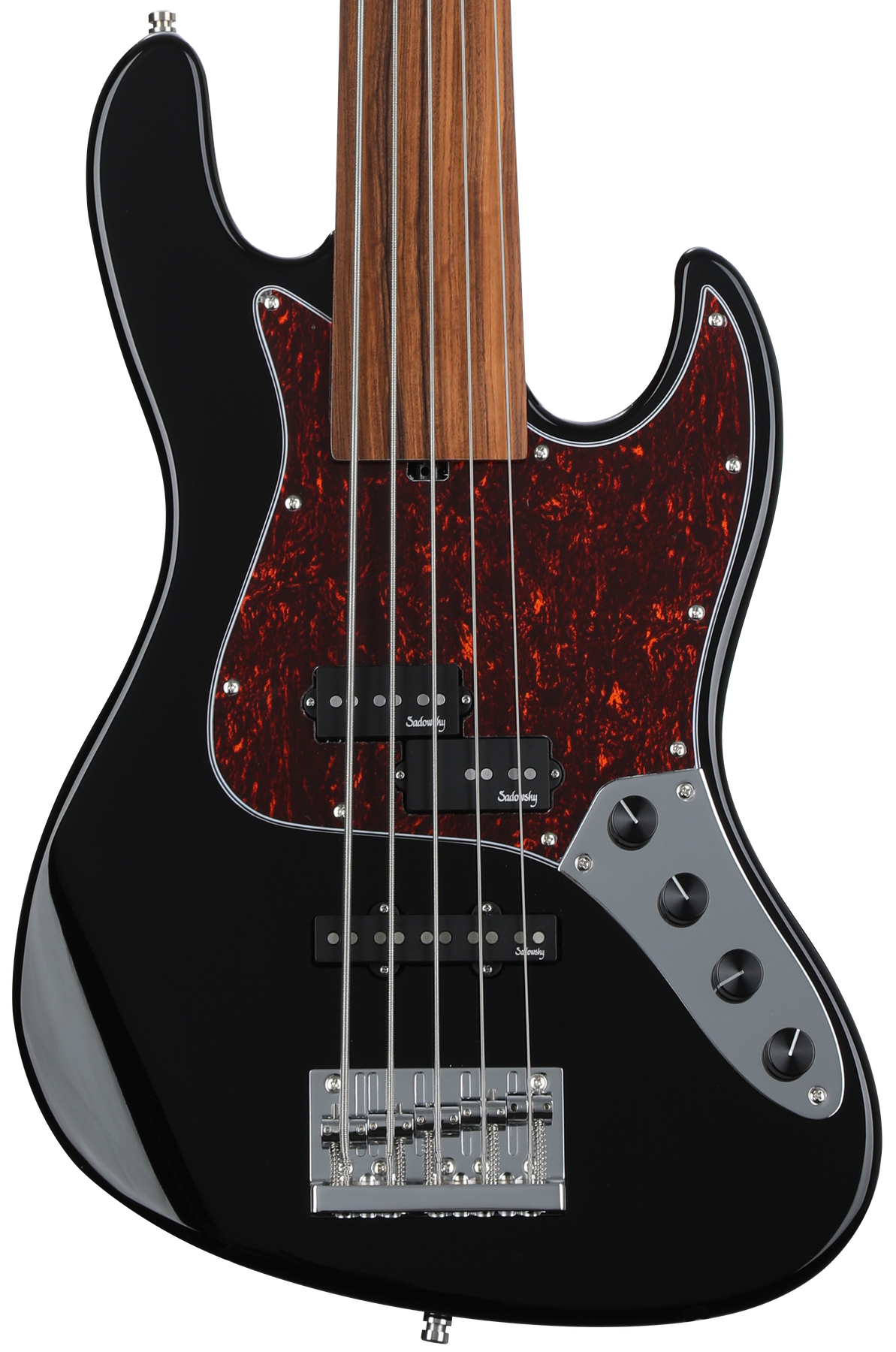 Sadowsky MetroExpress Hybrid PJ Fretless 5-string Bass - Black
